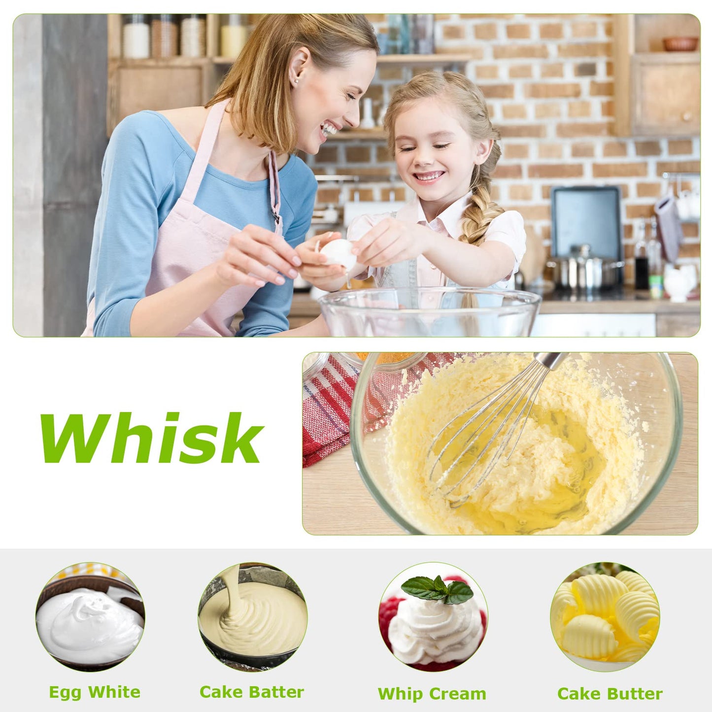 Bonsenkitchen Immersion Blender Handheld with Food Processor RD12