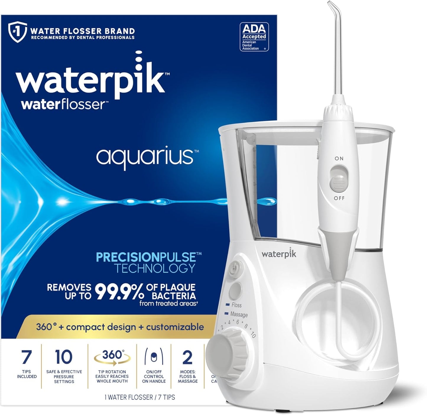 Waterpik Aquarius Water Flosser For Teeth Cleaning 101