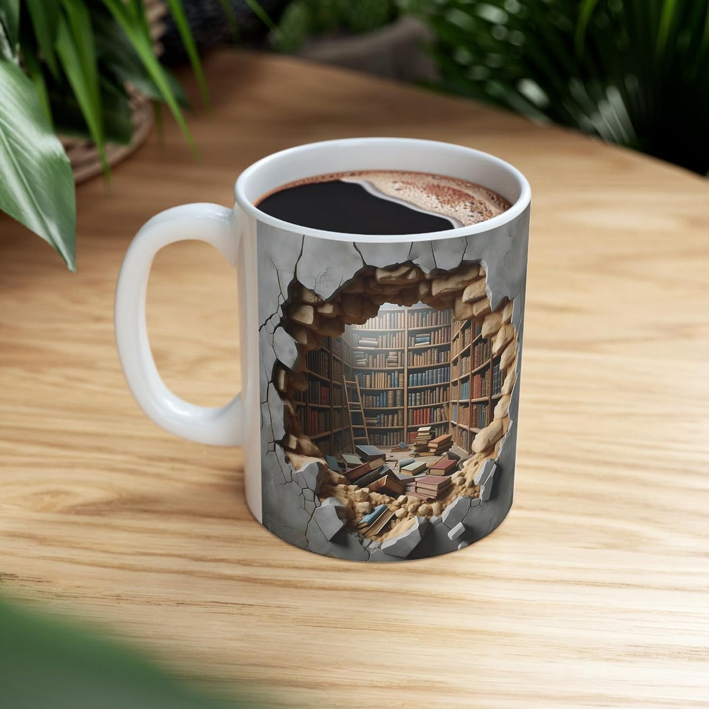 Library Bookshelf Mugs Bookish Gifts For Books Lovers Gifts For Book Lovers Women Bookshelf Coffee Mugs - Library Coffee Mug Gift Ideas Bookworm Gift For Reader, Writer (White Mug 11 Oz) BST326H
