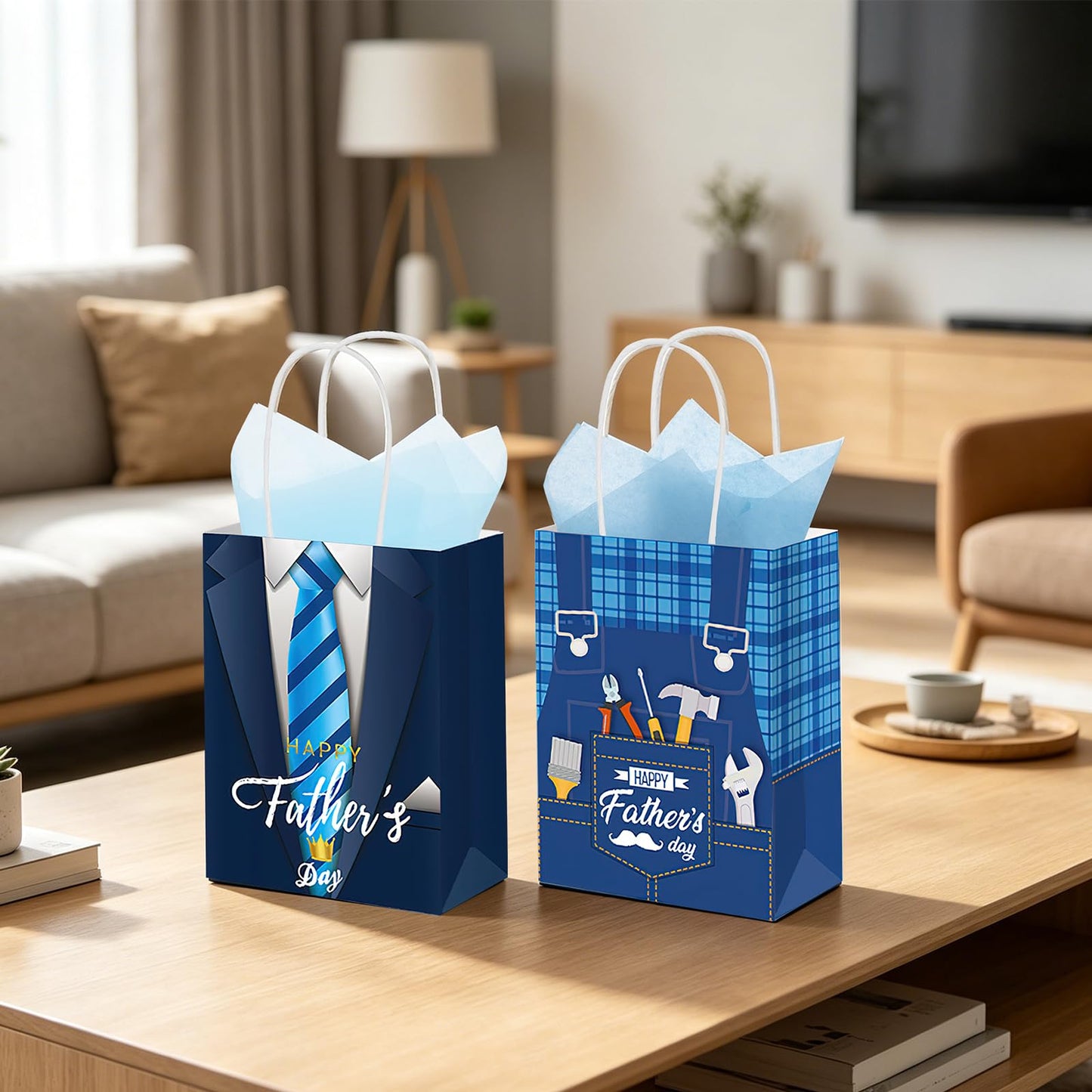 24 Pcs Paper Gift Bags with Handle Party Favor Treat Bags for Birthday Party Supplies WN420