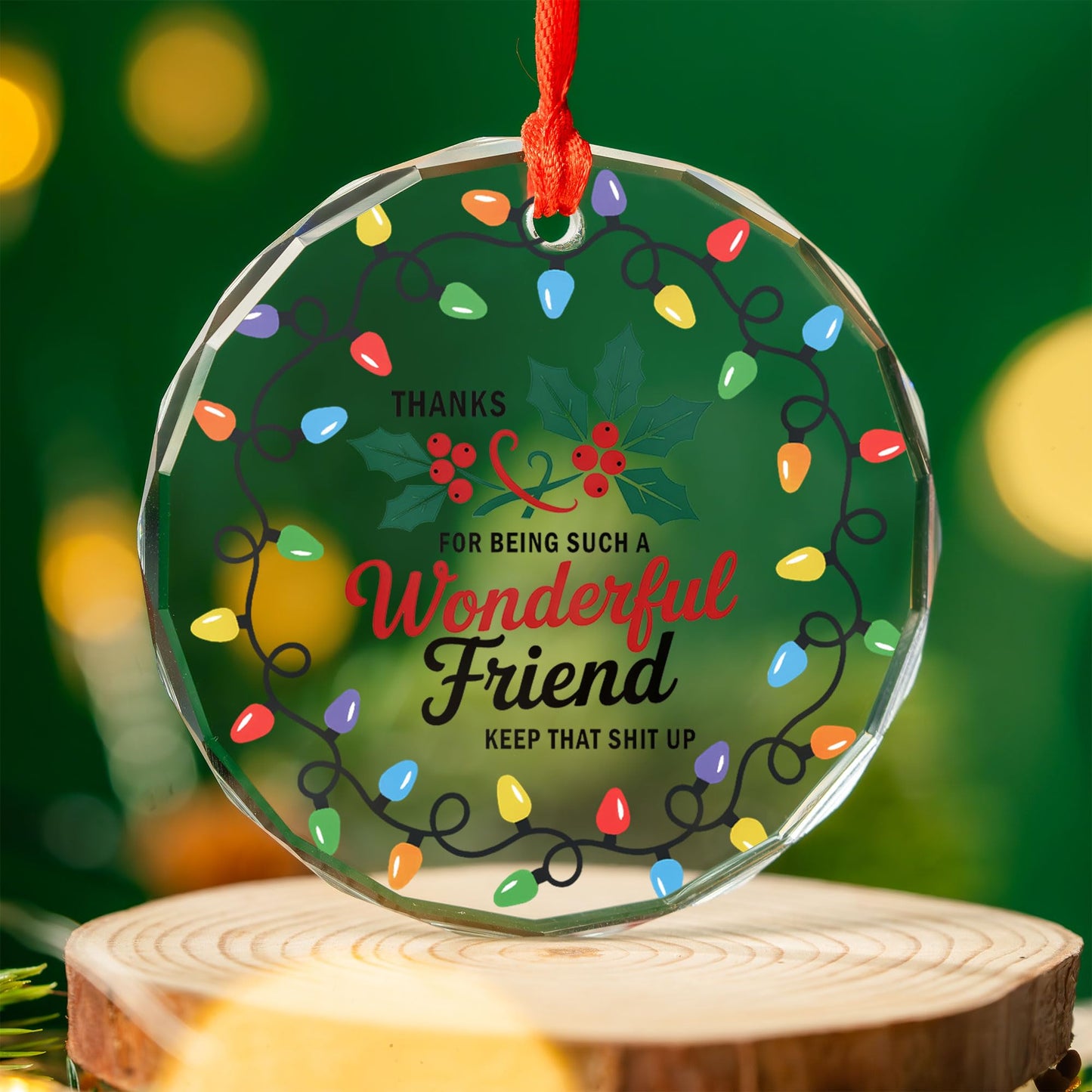 Best Friend Ornaments for Women - Friends Gifts 2025 - Friendship Gifts for Friend Female, BFFs, Besties, Soul Sisters, Friends Group Christmas Tree Decoration - Friendship Glass Ornament (FR2) BST220