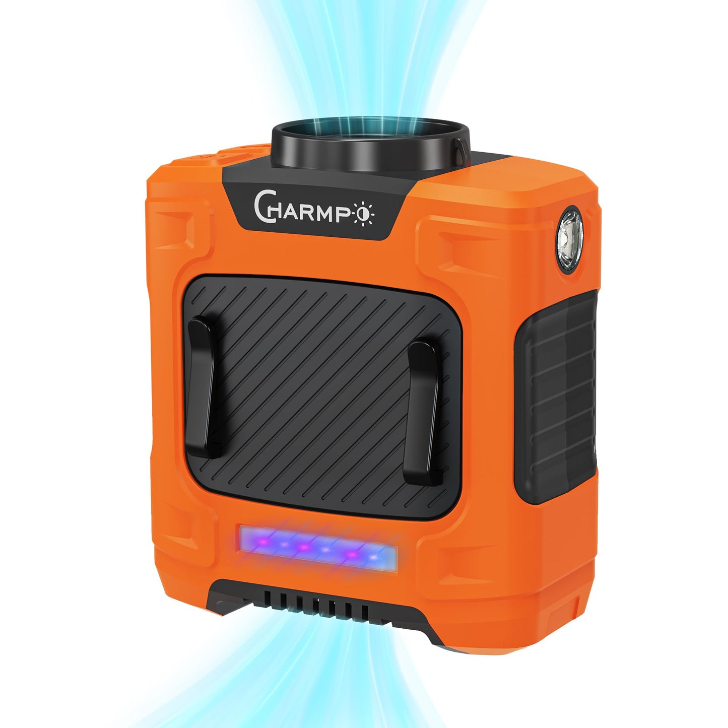 Portable Waist Fan - 6000mAh Battery, 3 Speeds, Strong Airflow, Up to 16 Hours Working Time, Portable Hands-Free Cooling Belt Clip Fan for Construction Workers, Couriers, and Campers BST202
