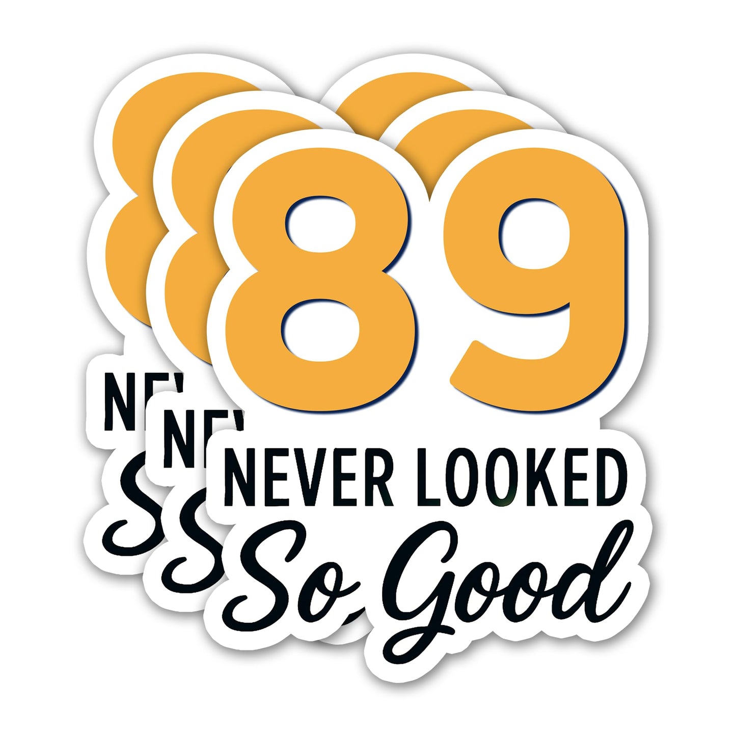 (3PCS) 83 Never Looked So Good Sticker – Happy 83th Birthday, Waterproof Vinyl Decals for Party Decor, Scrapbooking, Water Bottles, Laptops, Size 3" x 2.5" BST202