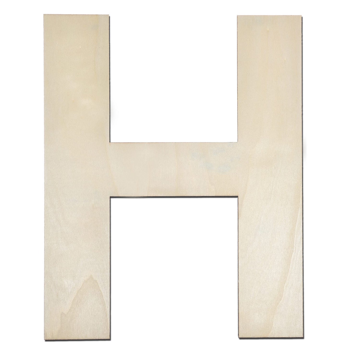 12 Inch Wooden Letter X, 1/4 Inch Thick Large Unfinished Wood Letter for Home Wall Decor, DIY Crafts BST220