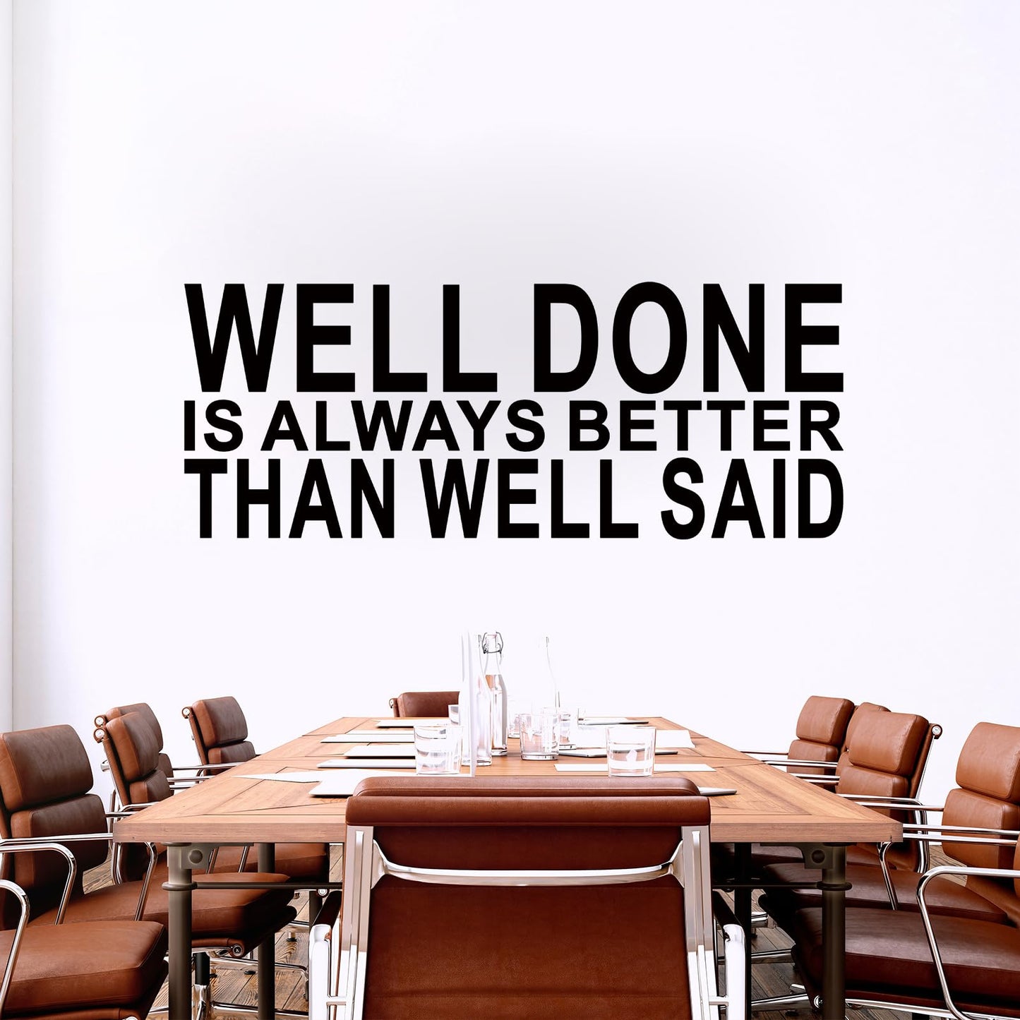 Motivational Quotes Wall Stickers for Office: Inspirational Positive Vinyl Art Wall Decals for Bedroom Classroom School - Think 35" X 9.8" BST220