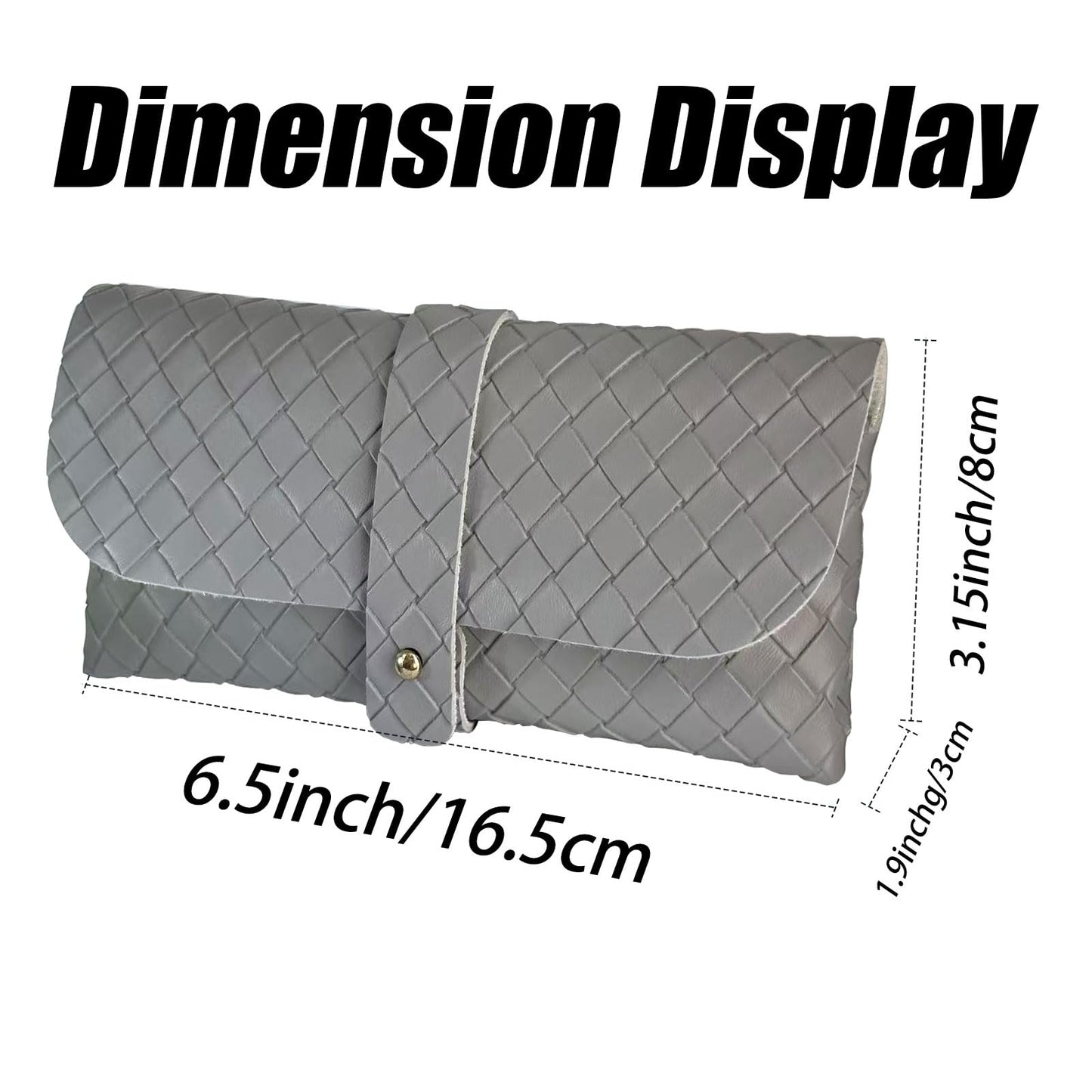 Glasses storage bag Travel sunglasses myopia glasses storage bag Fashion leather storage bag WN420