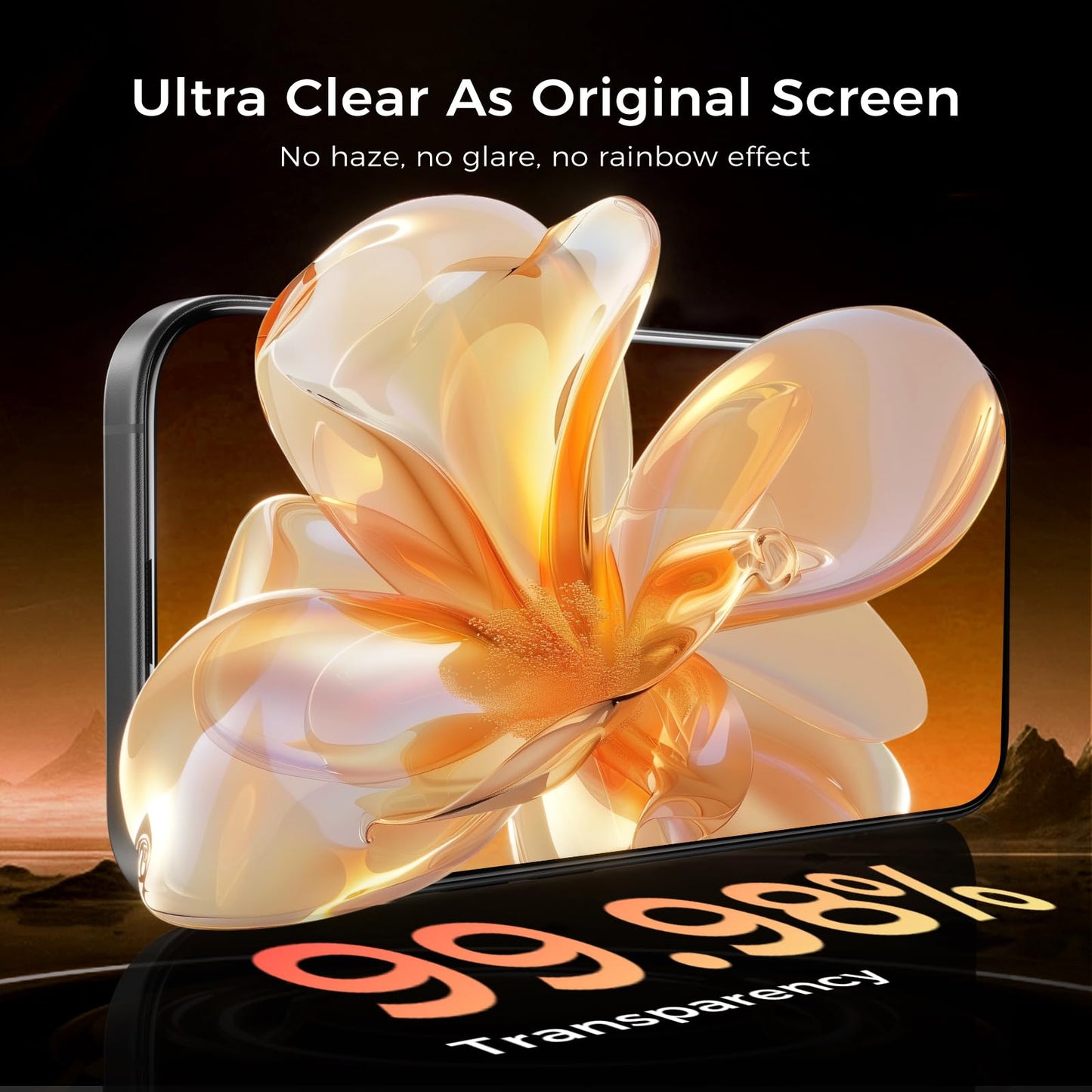 NeverBreak 9H+ Hardness for iPhone 17 Pro Screen Protector 12FT Military Grade Protection (Scratch, Shatter, Drop Resistance) Tempered Glass Full Edge Coverage 6.3" 2025, 2 Pack with De-Bubble Card WN420