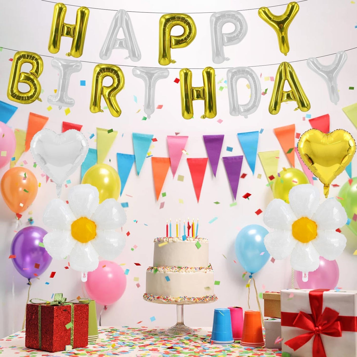Green Happy Birthday Balloons Banner Foil Balloons Letters Banner Balloon for Green Themed Party Decoration Supplies Christmas Birthday Decoration Decor Ballons Arch Kits Party Balloon Set 15pcs BST326L