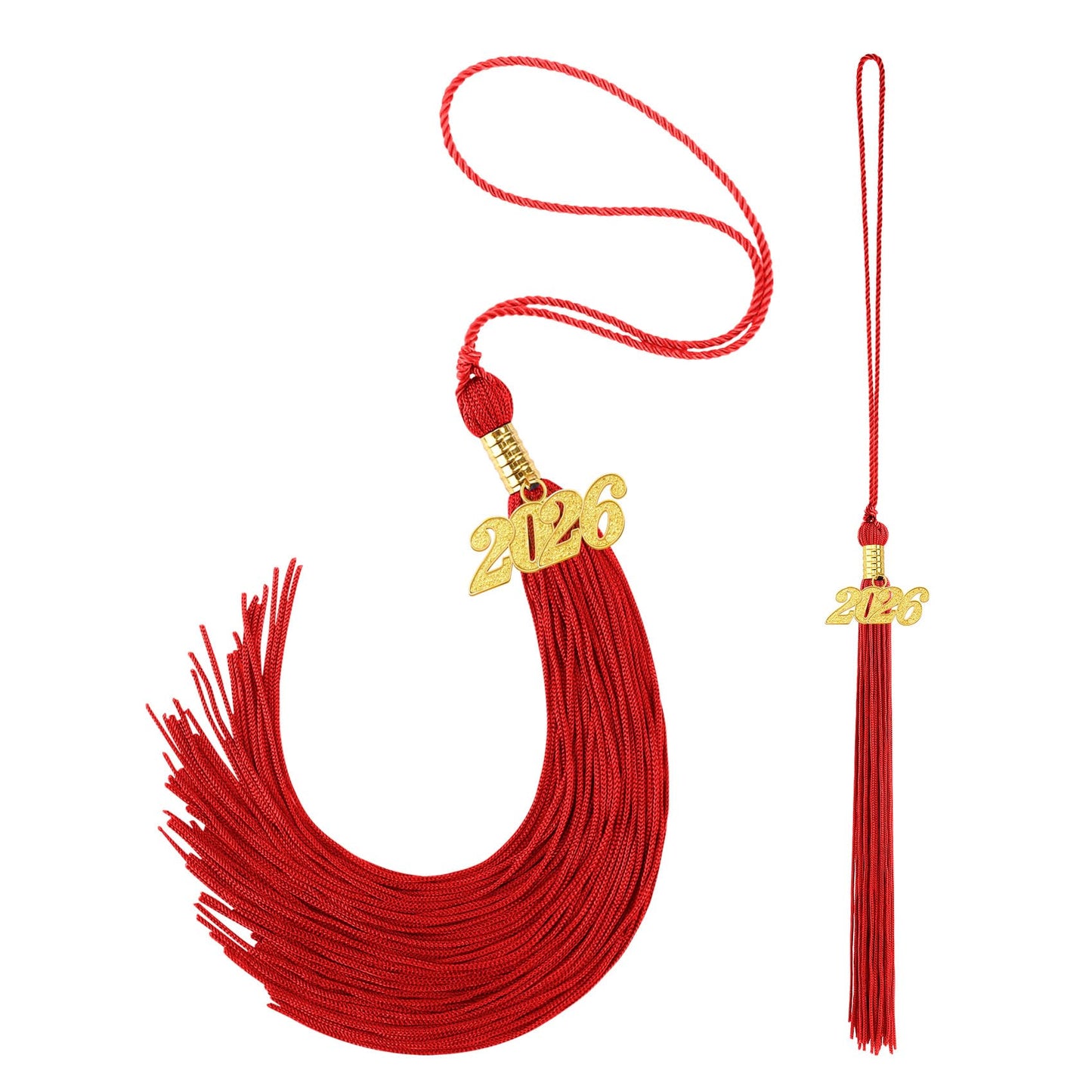 2026 Tassel Graduation 2 Pcs, 2026 Tassel Charm, Green Tassels, Graduation Cap Tassels 2026, Grad Cap Accessories for Graduate Hat Ceremonies Memorial Graduations Decorations BST220