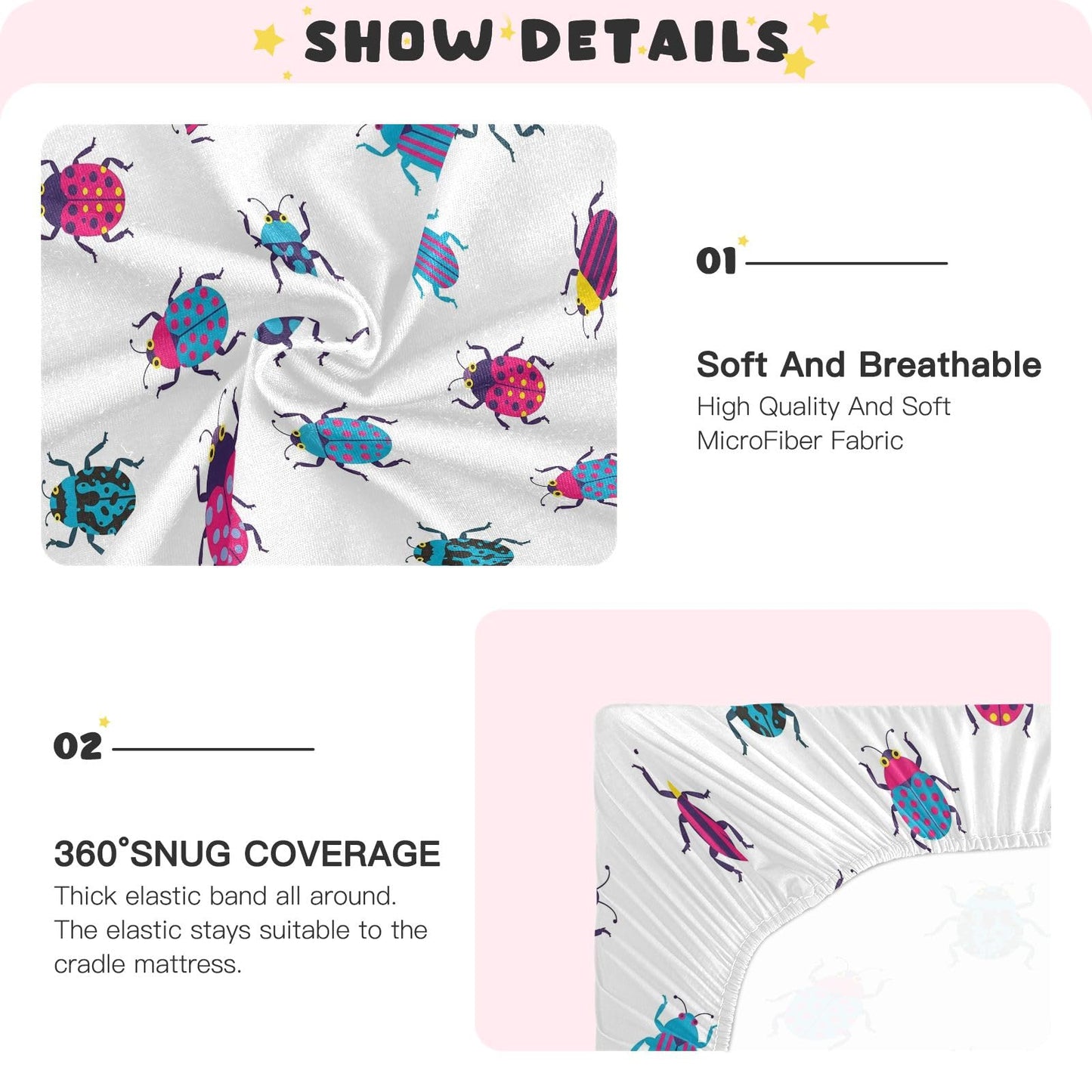 VIGTRO Vintage Duck Hunter Baby Crib Sheets for Boys Girls, Breathable Soft Fitted Crib Playard Sheets Baby Mattress Sheet, M 52x28x9in BST220