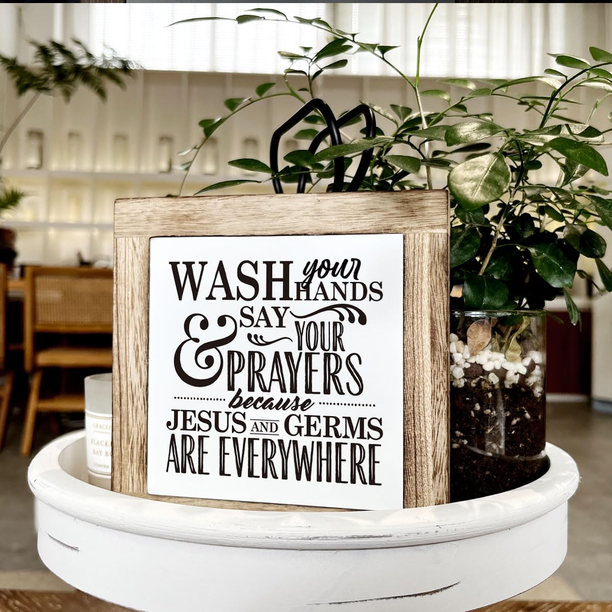 Bathroom Decor, Funny Bathroom Decor, Flush the Toilet This is Not Show and Tell, Wooden Box Signs for Home Decor, Bathroom Decor Tabletop, Kids Bathroom Rules Sign Decor, Bathroom Box Sign B6-71 BST202