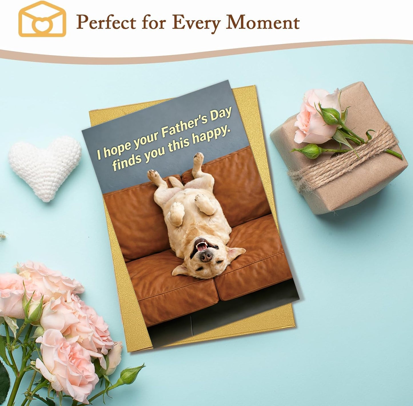 Funny Fathers Day Card for Dad Daddy Bonus Dad, Cute Cards for Fathers Day, Father's Day Cards from Son Daughter, Father's Day Cards Gift For Men Him BST202