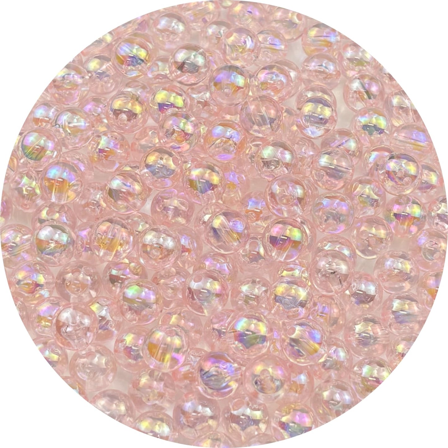2000pcs 4mm Acrylic Round Beads AB Colors Acrylic Beads Round Spacer Beads with Hole for DIY Bracelet Necklace Jewelry Making Supplies Handmade Craft(Green AB) BST220