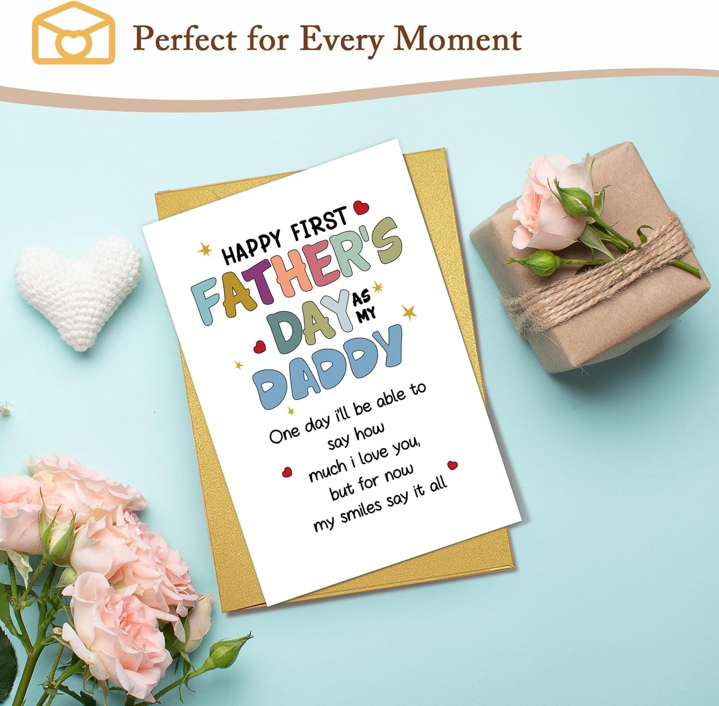 Funny Fathers Day Card for Dad Daddy Bonus Dad, Cute Cards for Fathers Day, Father's Day Cards from Son Daughter, Father's Day Cards Gift For Men Him BST202