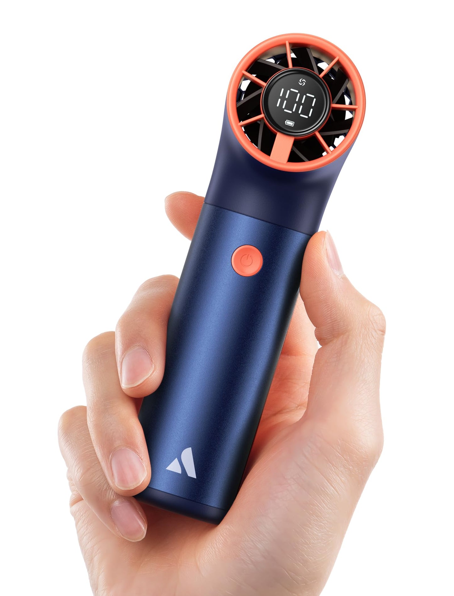 Aecooly Portable Handheld Fan, Powerful Turbo Air Tube Fan, 19000 RPM High Speed Aero Pro, 15H Max Cooling Time, 6 Speeds Aluminum Case, Mini Pocket Design, for Travel Beach Outdoor Activities -Blue WN420