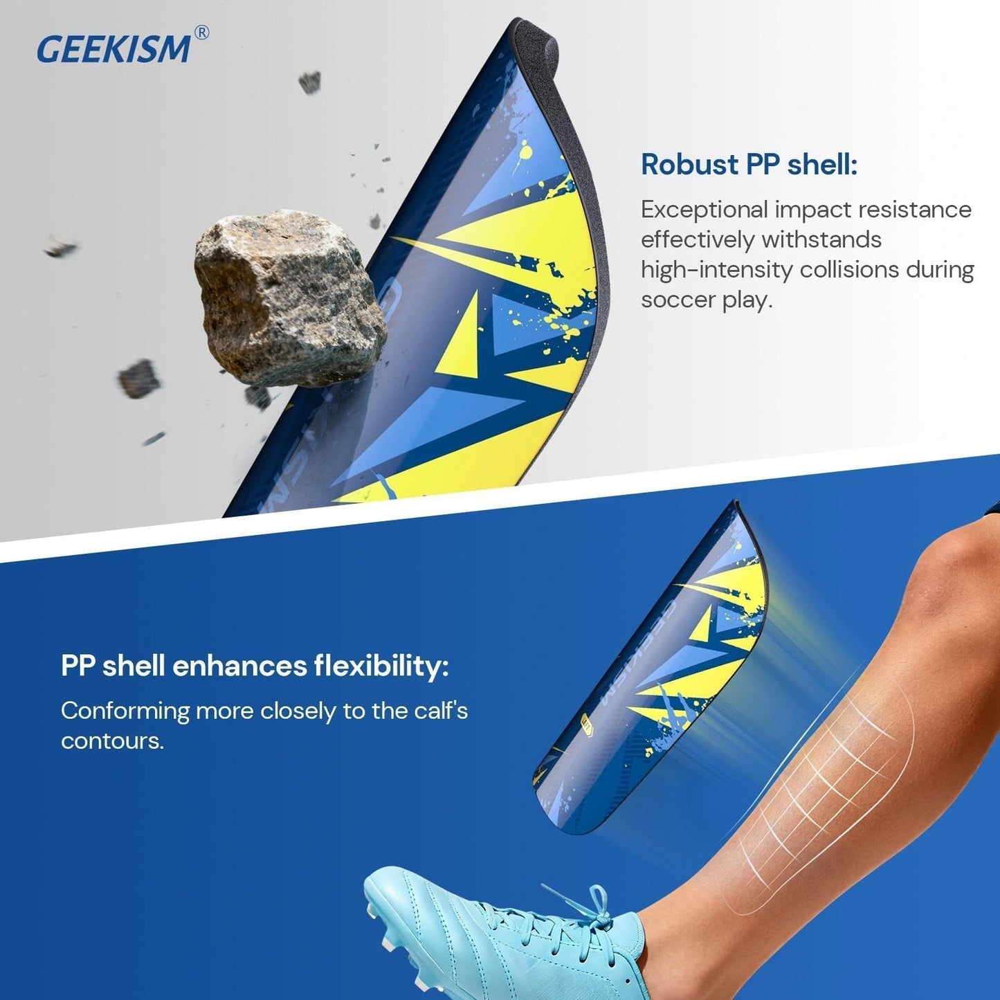 Soccer Shin Guards for Youth Kids Toddler - Soccer Shin Pads for Teens & Men, Protective Football Gear for 3-16 Years Boys Girls & Adult, World Cup Lightweight Soccer Equipment WN420