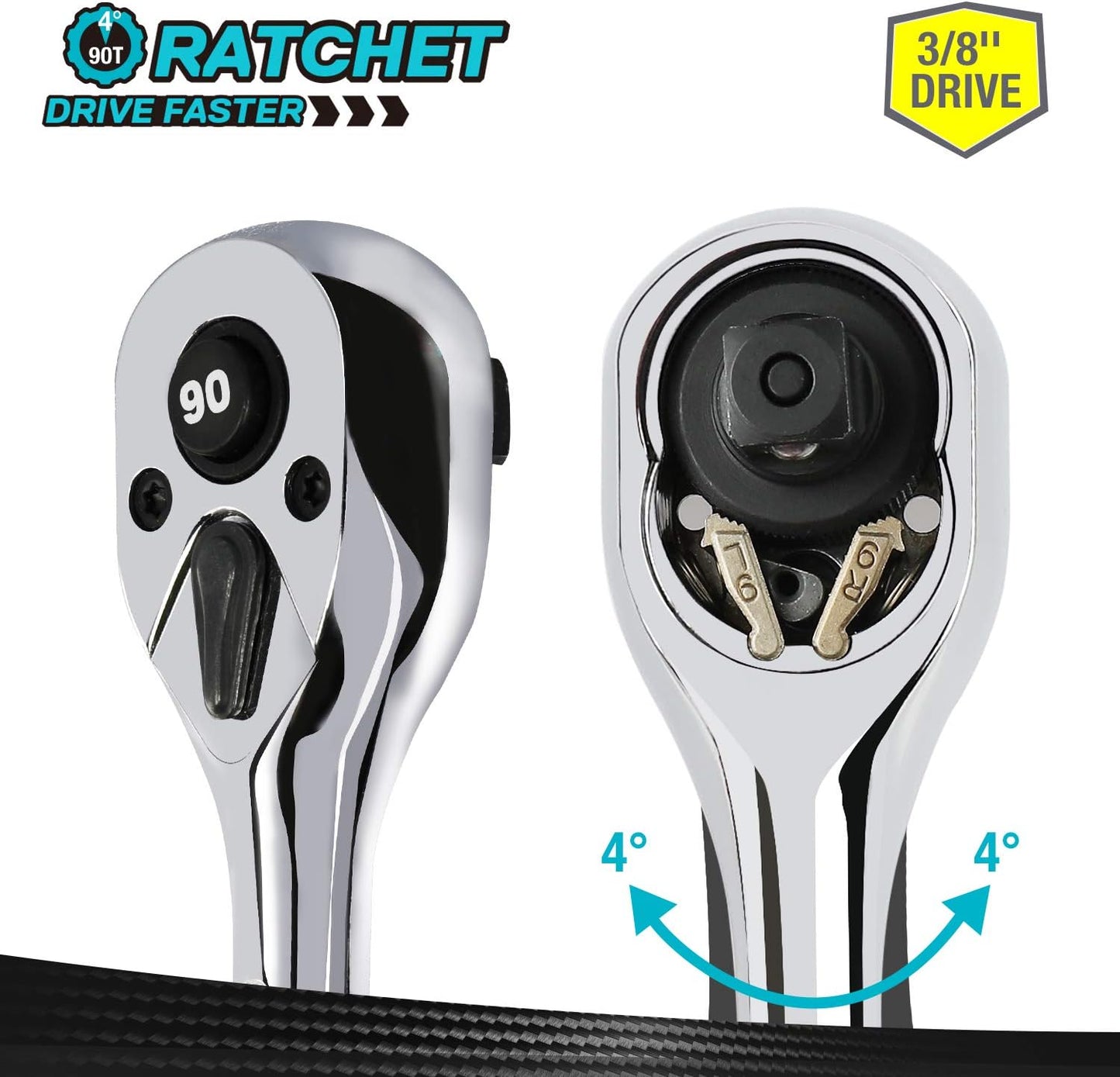 DURATECH 3/8-Inch Drive Ratchet RD3
