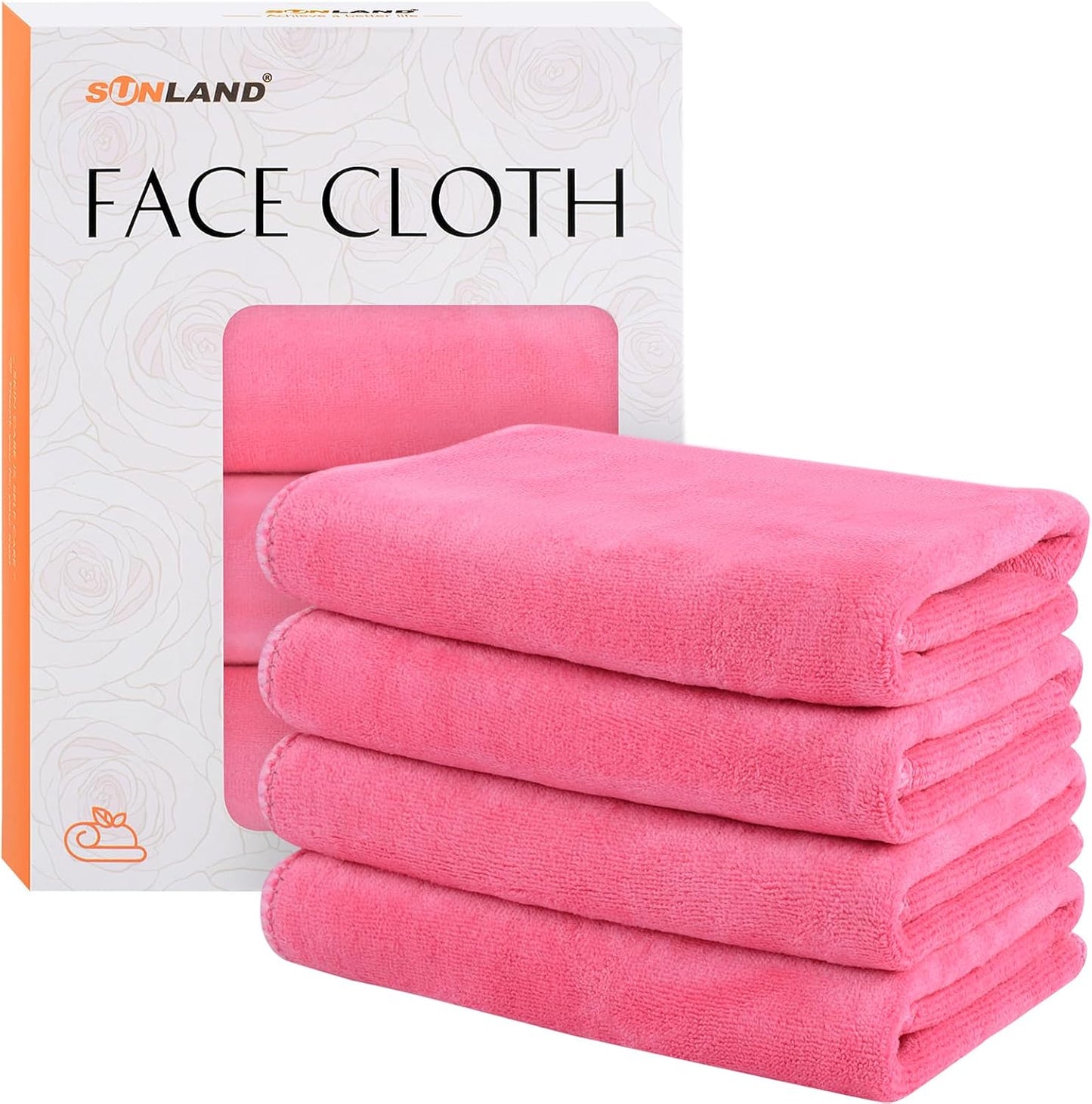 SUNLAND Gifts for Women Includes 4 Pack Microfiber Face Cloths and A Nice Box Perfect for Birthday,Retirement,Anniversary, Mather's Day,Valentine's Day Gift and More Unique Gift Ideas WN420