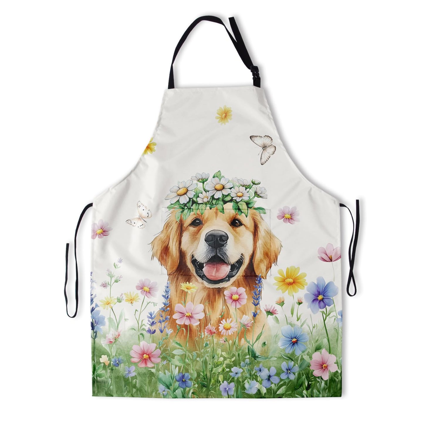 Giwawa Unisex Adult Apron Waterproof Stain Resistant Kitchen Cooking Apron with 2 Pockets for BBQ Grill Painting BST326H
