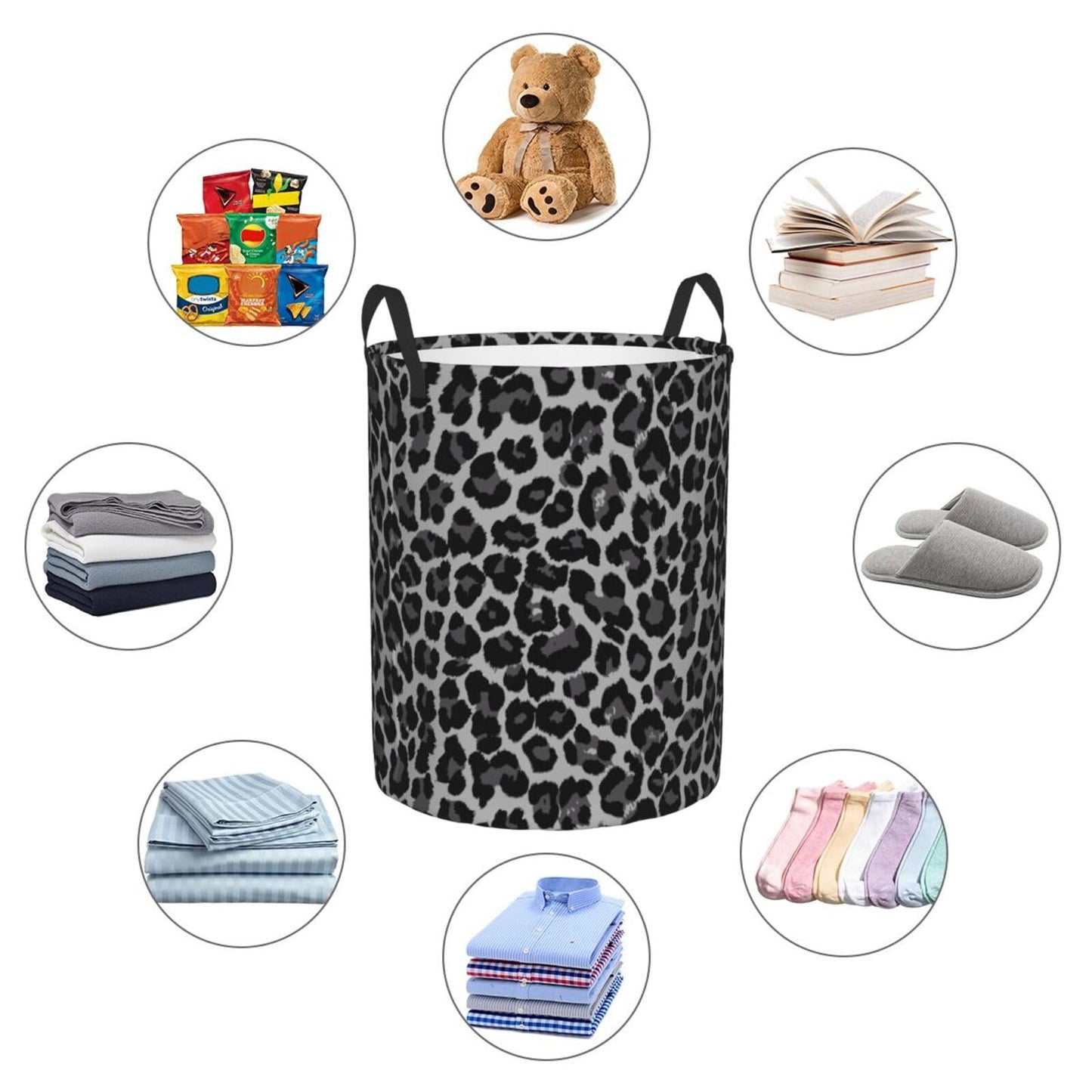 Basketball Round Laundry Hamper Basket Ball Texture Storage Basket Toys Clothes Organizer Bin For Home Bathroom Bedroom Dorm Nursery, 62l BST202