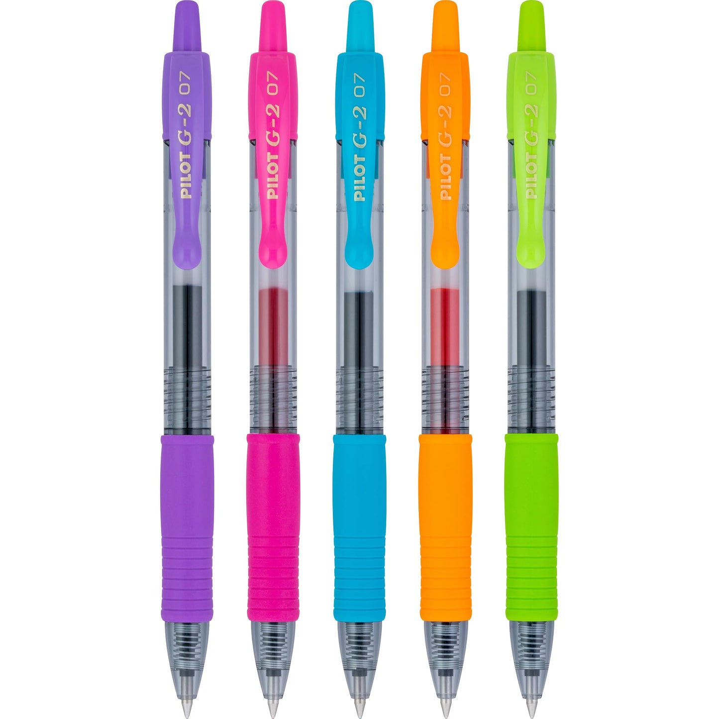 Pilot G2 Premium Gel Roller Pens, Fine Point 0.7 mm, Blue Ink Pens Fine Point, Pack of 5 - Ideal for School, Journaling, and Office Writing