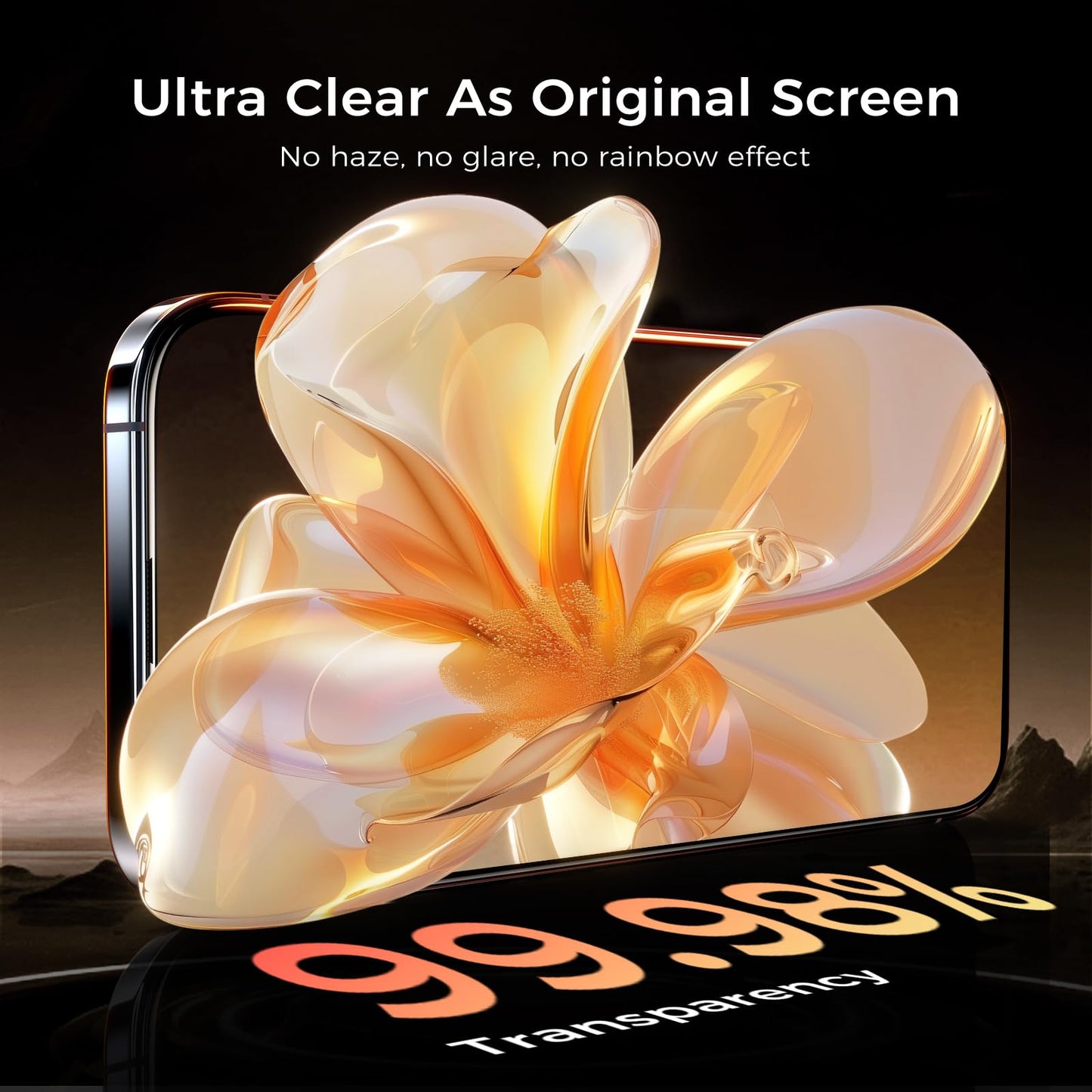 NeverBreak 9H+ Hardness for iPhone 17 Pro Screen Protector 12FT Military Grade Protection (Scratch, Shatter, Drop Resistance) Tempered Glass Full Edge Coverage 6.3" 2025, 2 Pack with De-Bubble Card WN420