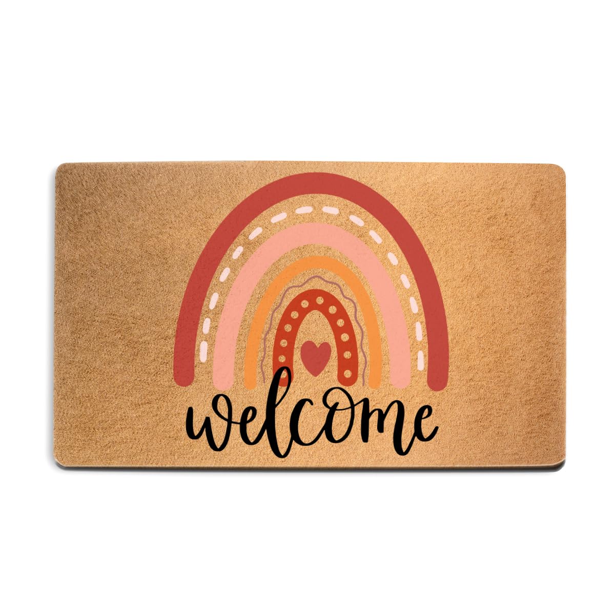 Funny Cat Door Mat 18x30 Inch, Faux Coco Coir Doormat with Non-Slip PVC Backing, Cats Printed Welcome Mat for Outdoor Indoor Entryway Porch Home Kitchen Patio, Cat Lover Gifts for Women Mom BST202