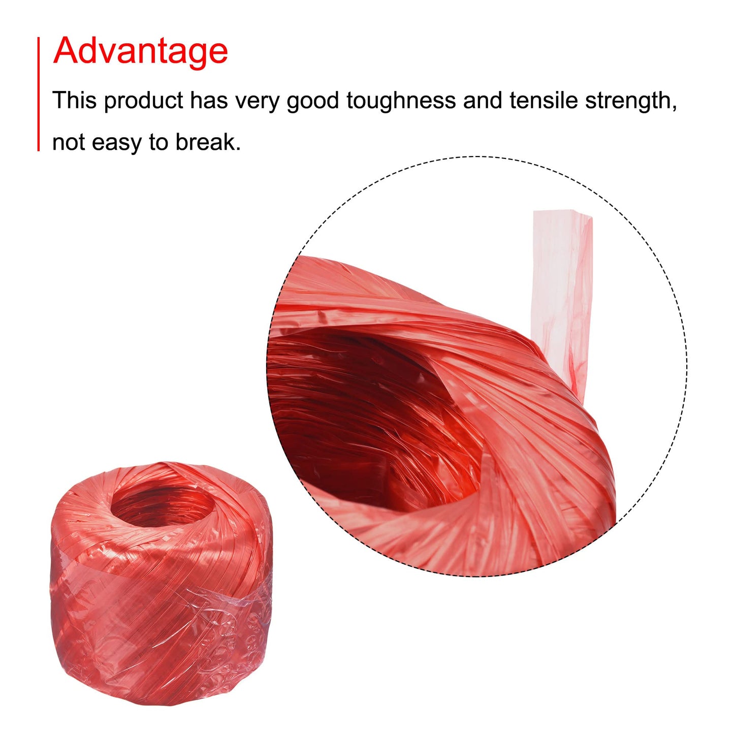 MECCANIXITY Polyester Nylon Plastic Rope Twine Household Bundled for Packing Gardening Craft,350m Length,Yellow BST326L