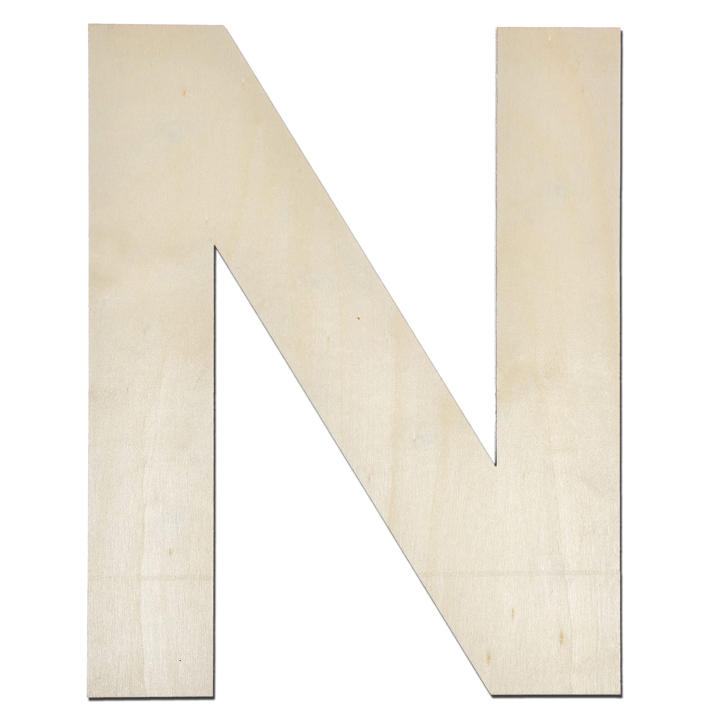 12 Inch Wooden Letter X, 1/4 Inch Thick Large Unfinished Wood Letter for Home Wall Decor, DIY Crafts BST220