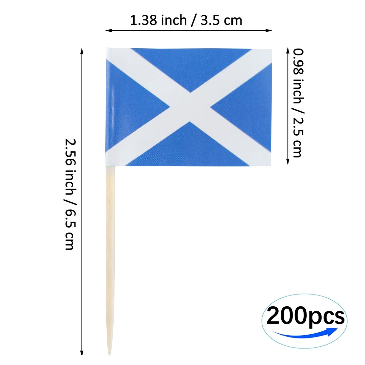 JBCD Mexico Toothpick Flag Mexican Mini Small Cupcake Topper Flags, 200pcs BST220