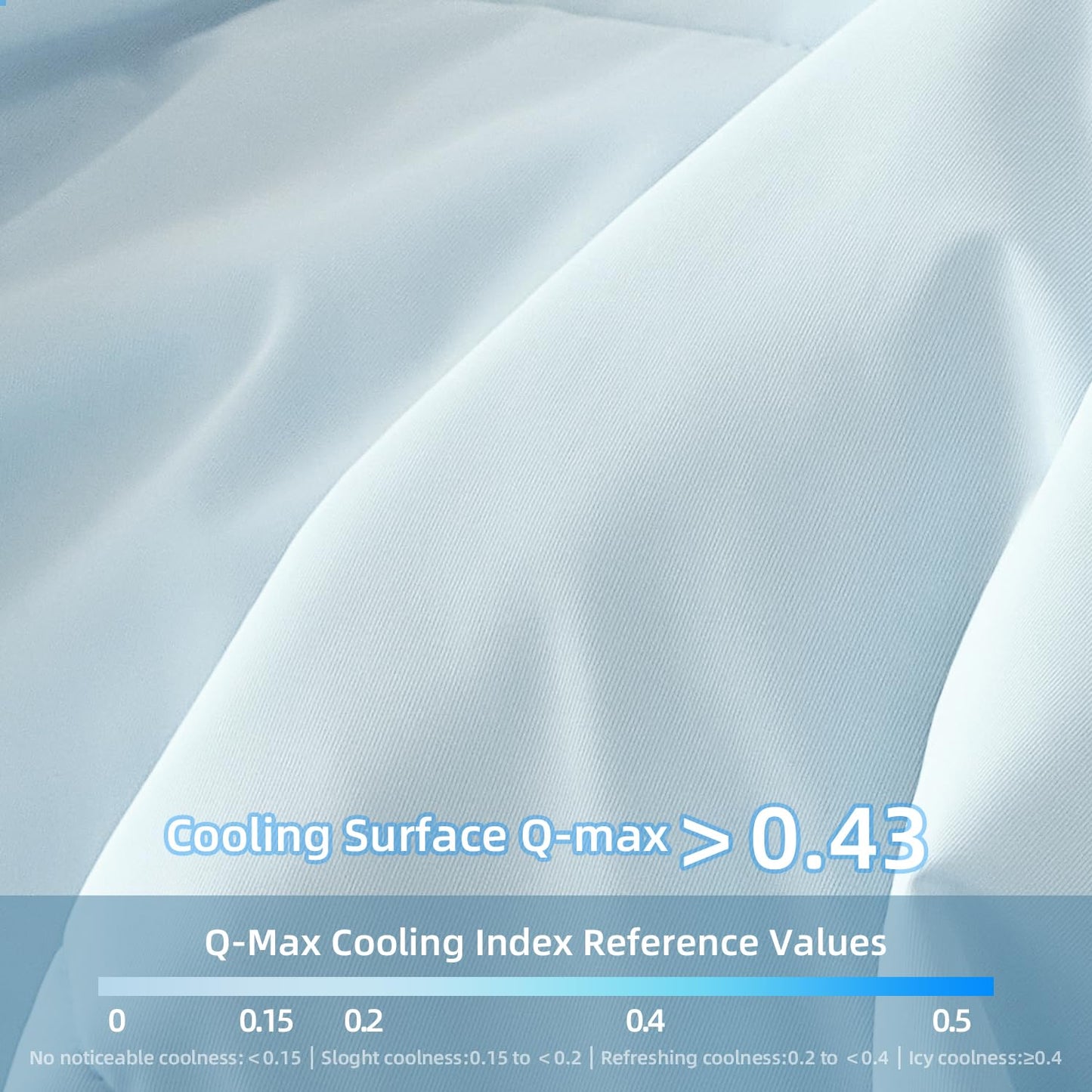 Cooling Comforter, Cold Blankets for Hot Sleepers and Night Sweats, Washable Lightweight Comforter，Smooth, Breathable, Soft and Comfortable (Gray Blue, Queen) BST202