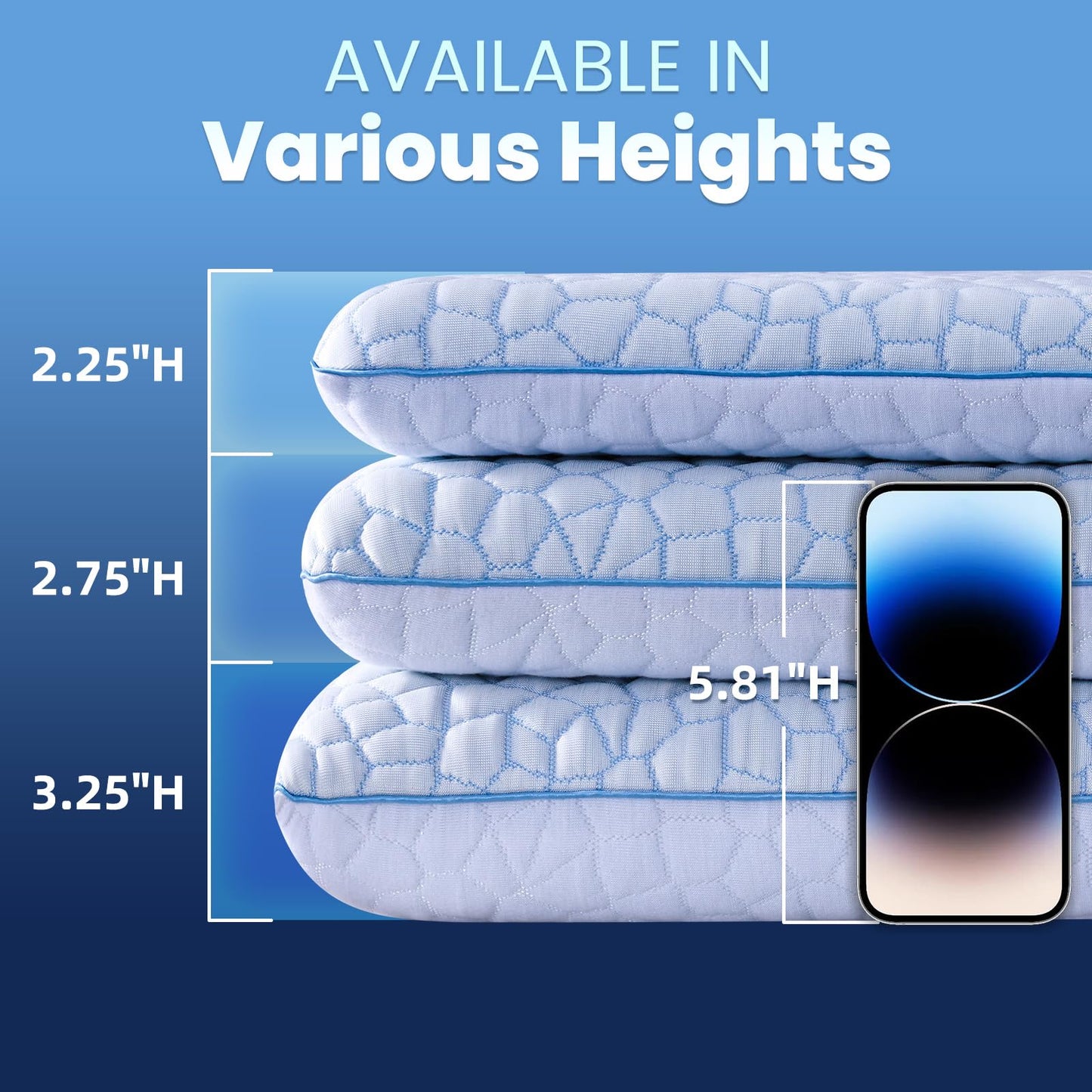 SUPA MODERN Stomach Sleeping Pillows for Back & Stomach Sleeper, Flat Soft Pillows for Sleeping Thin Memory Foam Pillow,Cooling Ultra Low Profile Memory Foam Pillow 1.75-Inches