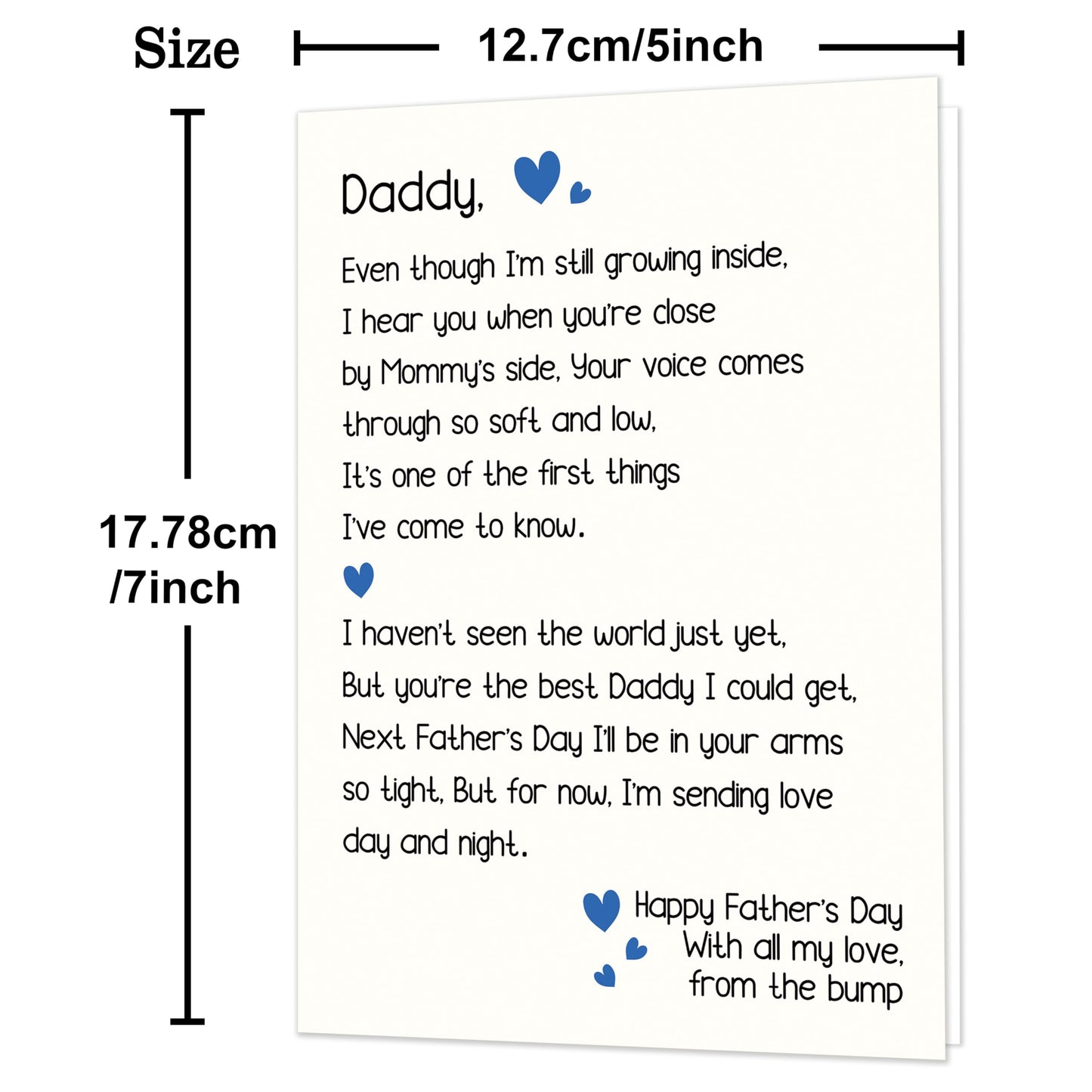 Fathers Day Card Gifts for Husband,Fathers Day Card Gifts from Wife,Happy Father's Day Cards Decorations Gifts For Husband,Heartfelt Appreciation Gift from Wife BST220
