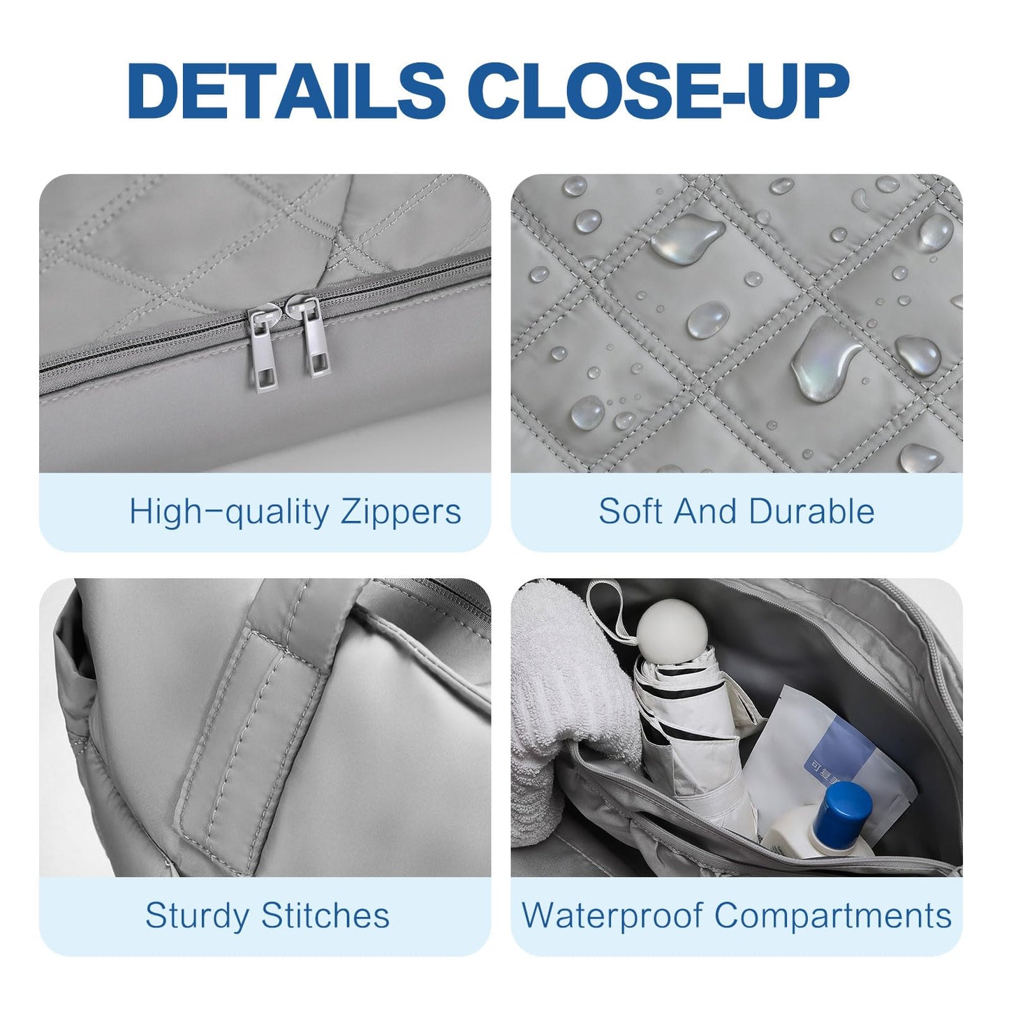 Large 4-in-1 Leather Duffle Bag for Travel Weekender Overnight Hospital Gym Bag for Men & Women, Carry On Airline Approved Personal Item Duffel Garment Bag Luggage with Shoe Compartment & Toiletry Bag BST326H