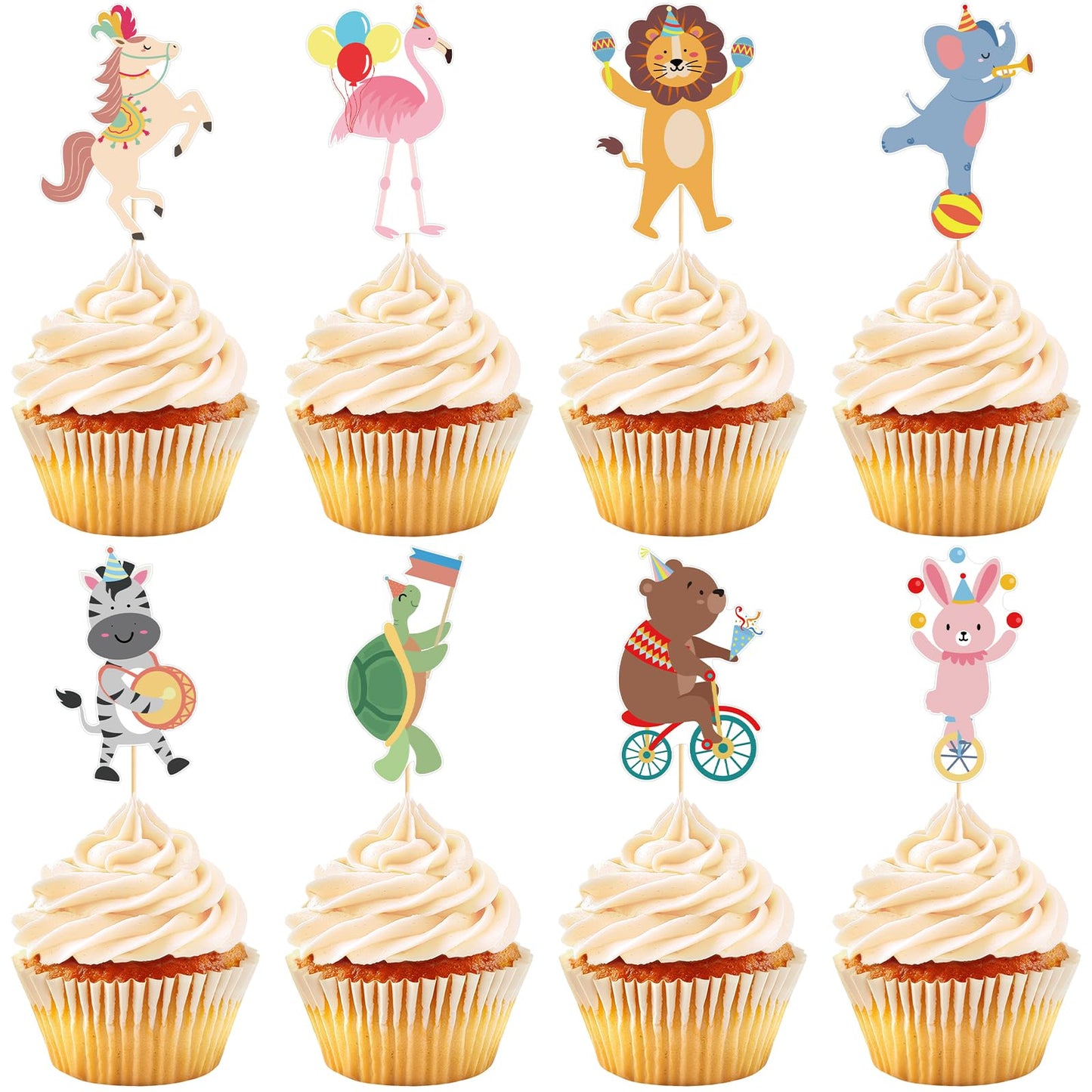48 Pack Casino Cupcake Toppers Glitter Poker Chips Dices Mini Slot Machine Cupcake Picks for Las Vegas Casino Night Theme Birthday Party Baby Shower Decoration Supplies BST220