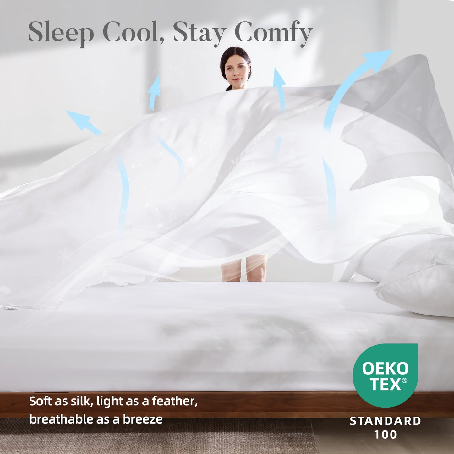 4 Piece Twin Size Sheet - Cooling Bed Sheets Set, Blend Rayon Derived from Bamboo, Breathable Soft Hotel Luxury Bedding & Pillowcases, Silky Fit 16 inch Extra Deep Pocket, Oeko-Tex - Olive Green BST326H