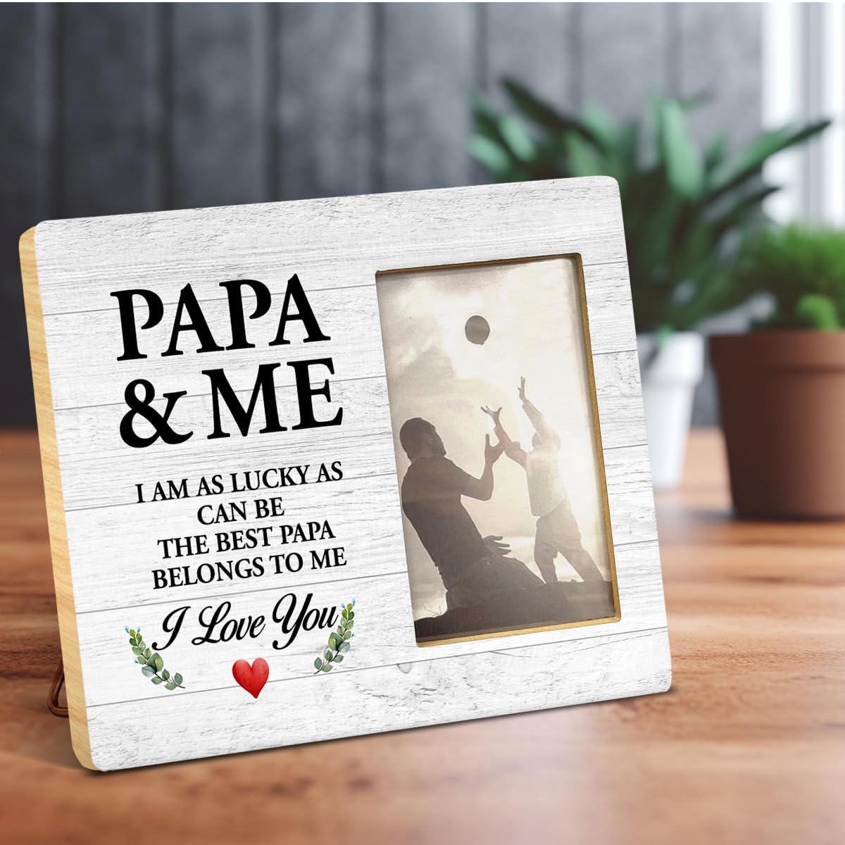 Yuzi-n Memorial Gifts for Loss of Brother Sympathy Wood Picture Frame | Remembrance Brothers Gifts, Memorial Picture Frame for 4x6 Inches Photo BST326H