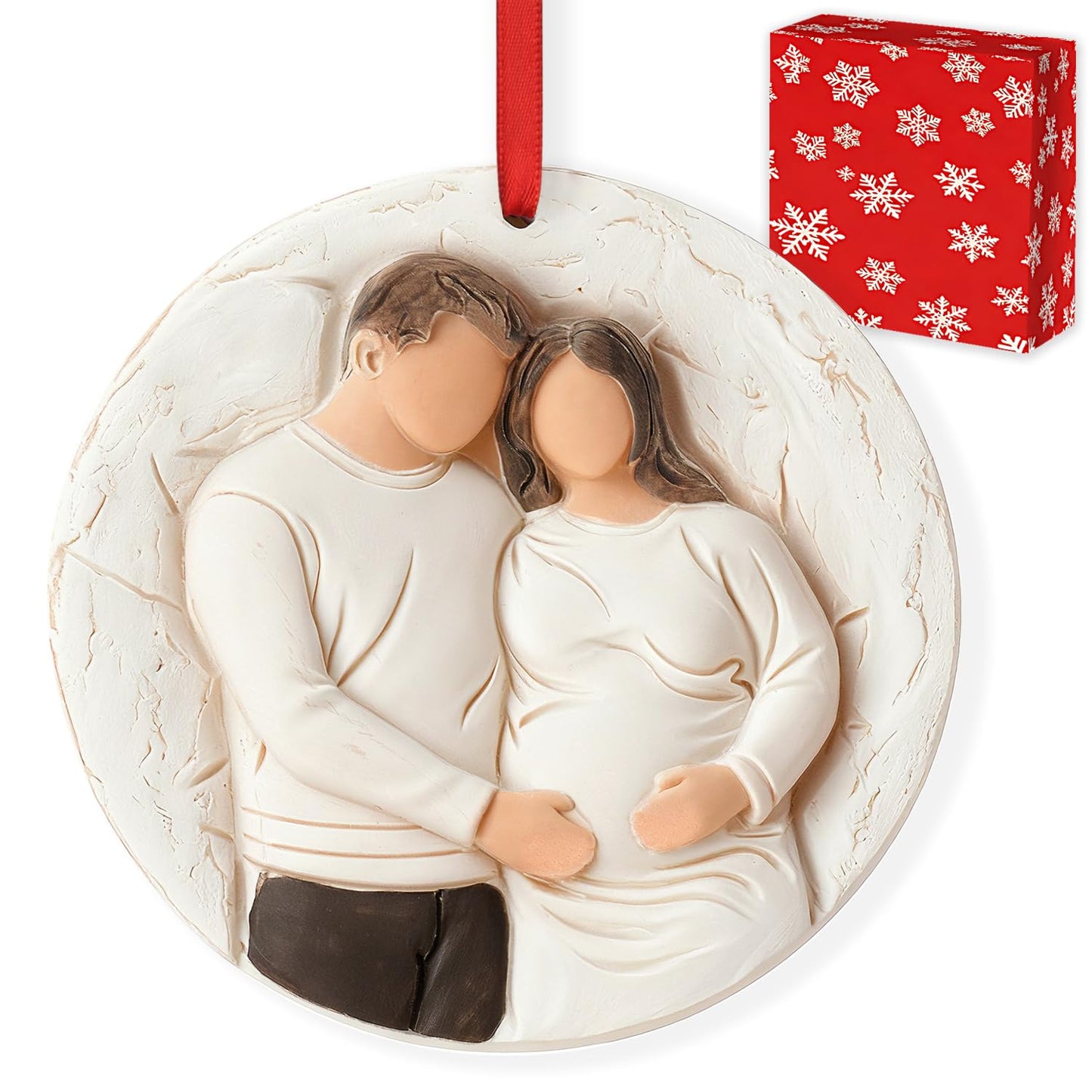 3D Christmas Ornament 2026 Wedding Gifts for Couple - Romantic Our First Christmas Married Engaged Ornament Bridal Shower Gift - Just Married Ornaments for Xmas Tree, Mr and Mrs Gifts for Newlyweds BST326H