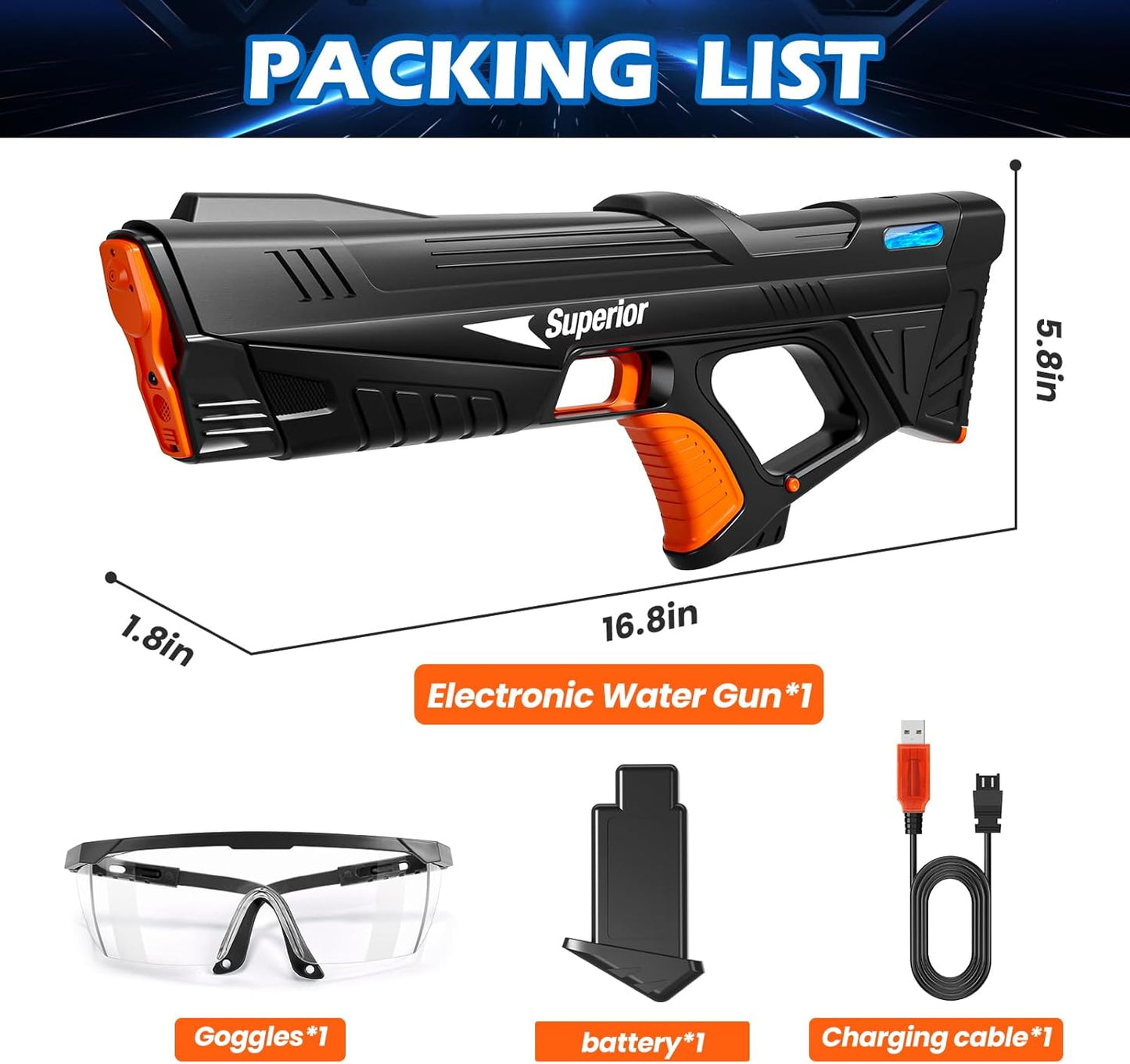 Electric Water Gun Toys,Auto Suction Water Guns for Adults & Kids 73