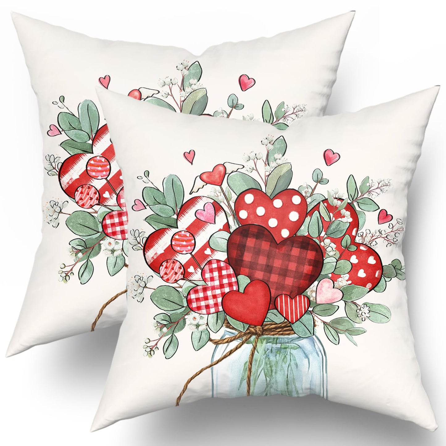 Fall Pumpkin Throw Pillow Cover 18x18inch Set of 2 Autumn Maple Leaf Pillowcases Orange Fall Leaves Cotton Cushion Case for Thanksgiving Farmhouse Home Couch Sofa Patio Decor BST202