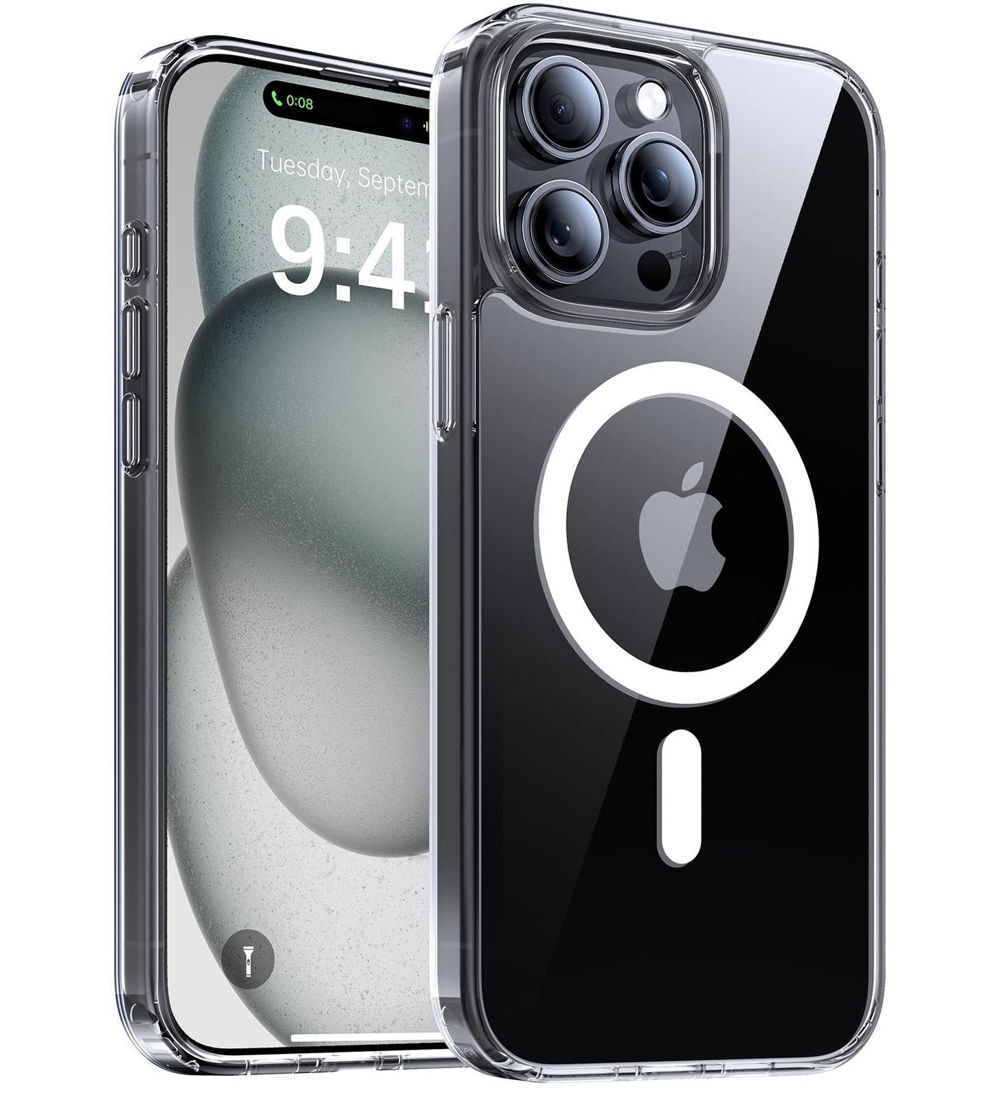 Magnetic for iPhone 17 Pro Max Case,[Anti-Slip][Compatible with MagSafe][Military Grade Drop Protection] Shockproof Protective Translucent Phone Case for iPhone 17 Pro Max Case,Wine Red WN420