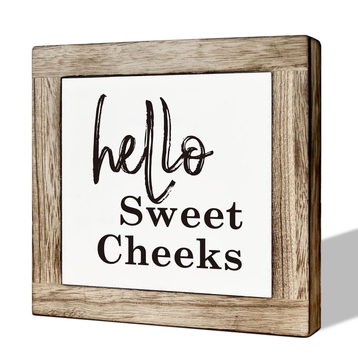 Bathroom Decor, Funny Bathroom Decor, Flush the Toilet This is Not Show and Tell, Wooden Box Signs for Home Decor, Bathroom Decor Tabletop, Kids Bathroom Rules Sign Decor, Bathroom Box Sign B6-71 BST202