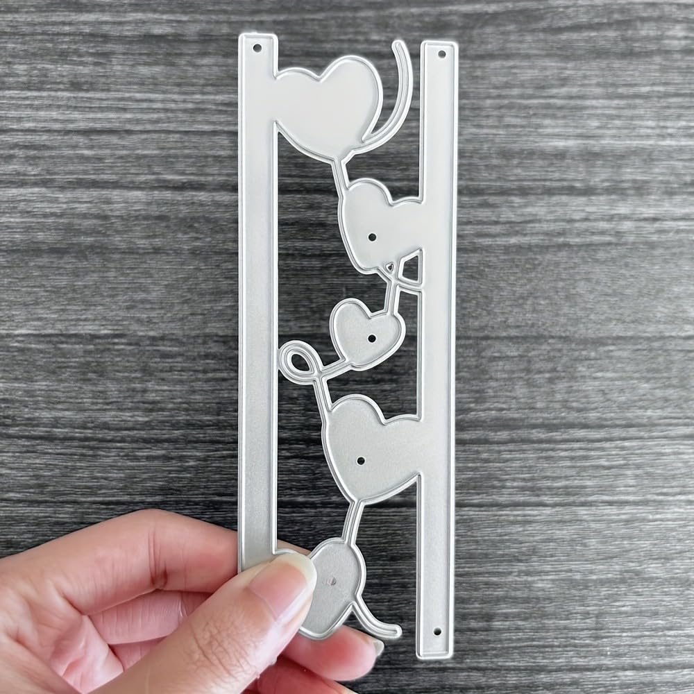 Lapoo Cutting Die for Scrapbooking, 3D Backgrounds Frame New Cutting Dies DIY Album Card Making Decor Paper Craft Metal Die Cuts Party Decorations (Flower Shadow 5.4 x 2.8 in) BST220