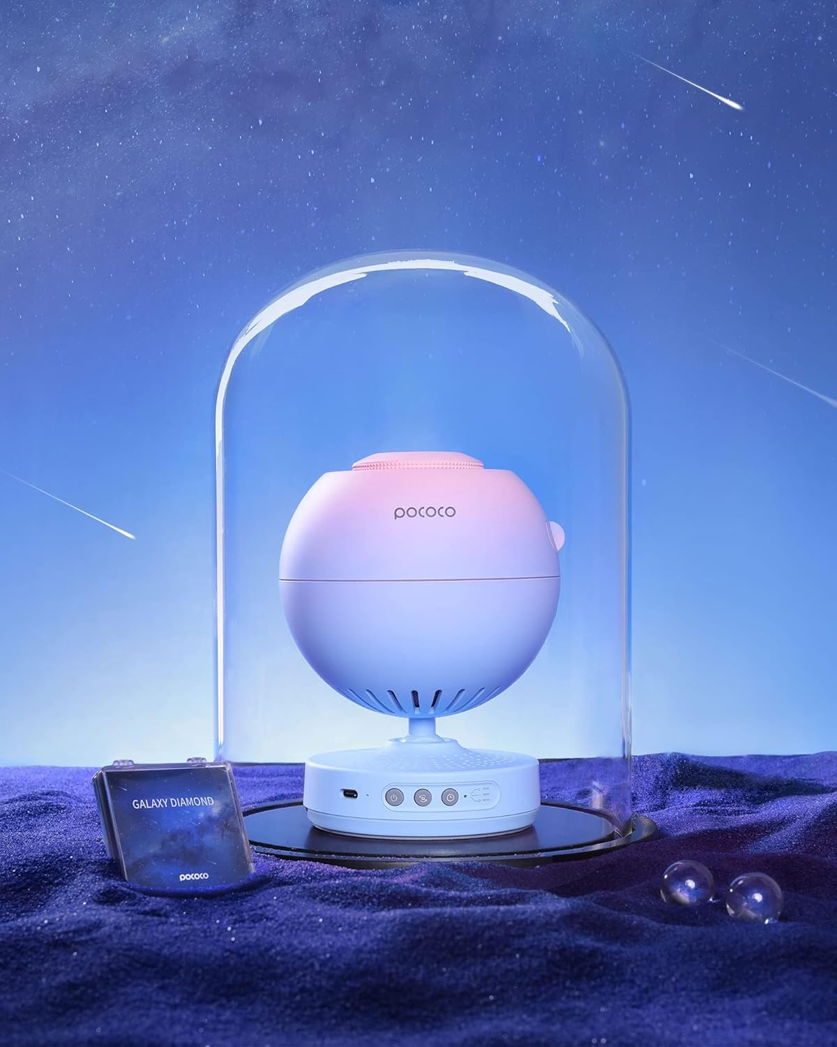 Pococo Galaxy Projector, Galaxy Star Projector for Bedroom with Replaceable Optical Film Discs 79