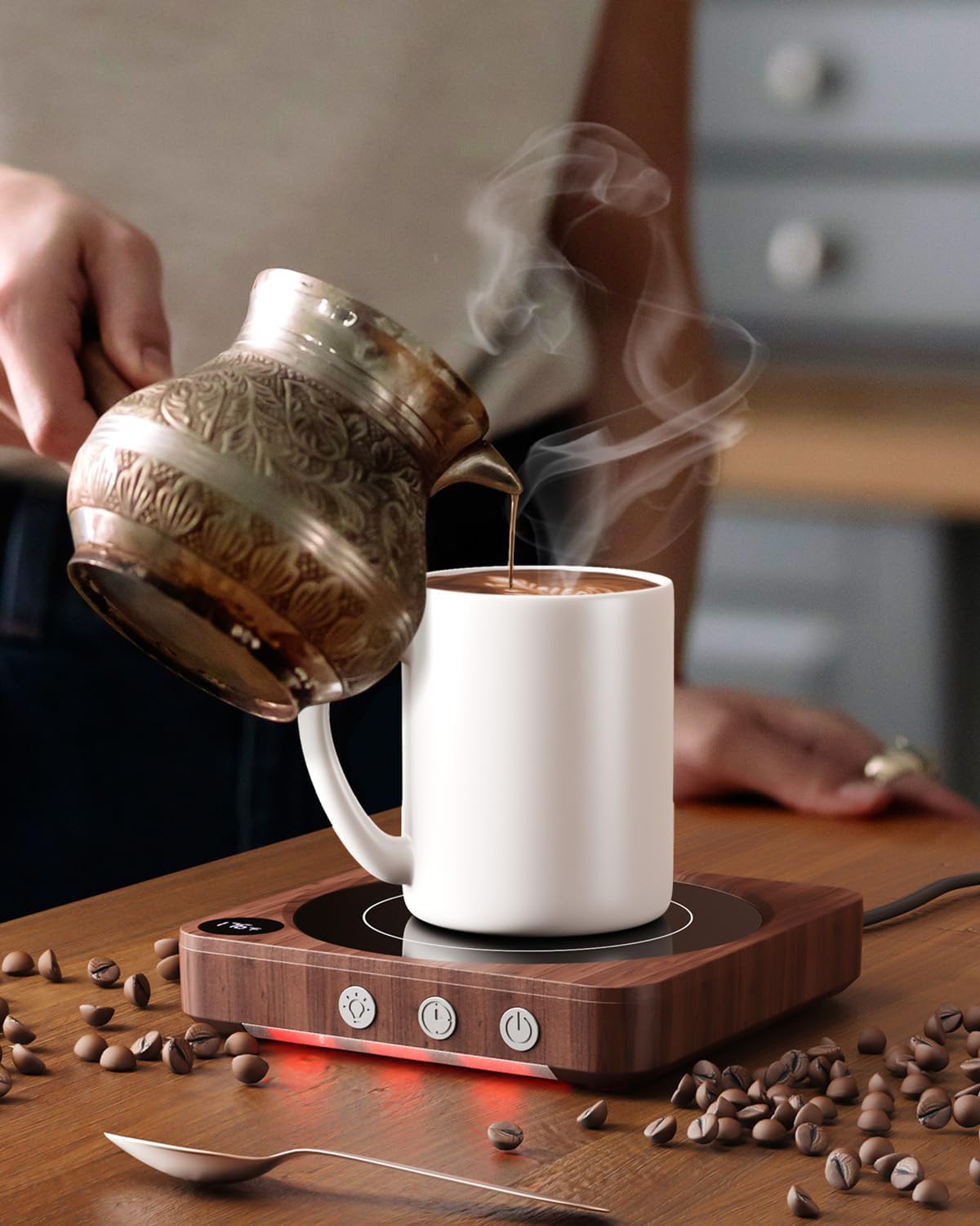 Coffee Mug Warmer - 36W Coffee Mug Warmer for Desk with Temperature Display 79