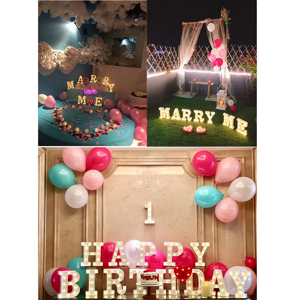 MUMUXI Marquee Light Up Letters | Large Light Up Numbers | Battery Powered and Bright with Every Letter of the Alphabet | For Wedding, Birthday, Party, Celebration, Christmas or Home Decoration (0) BST220