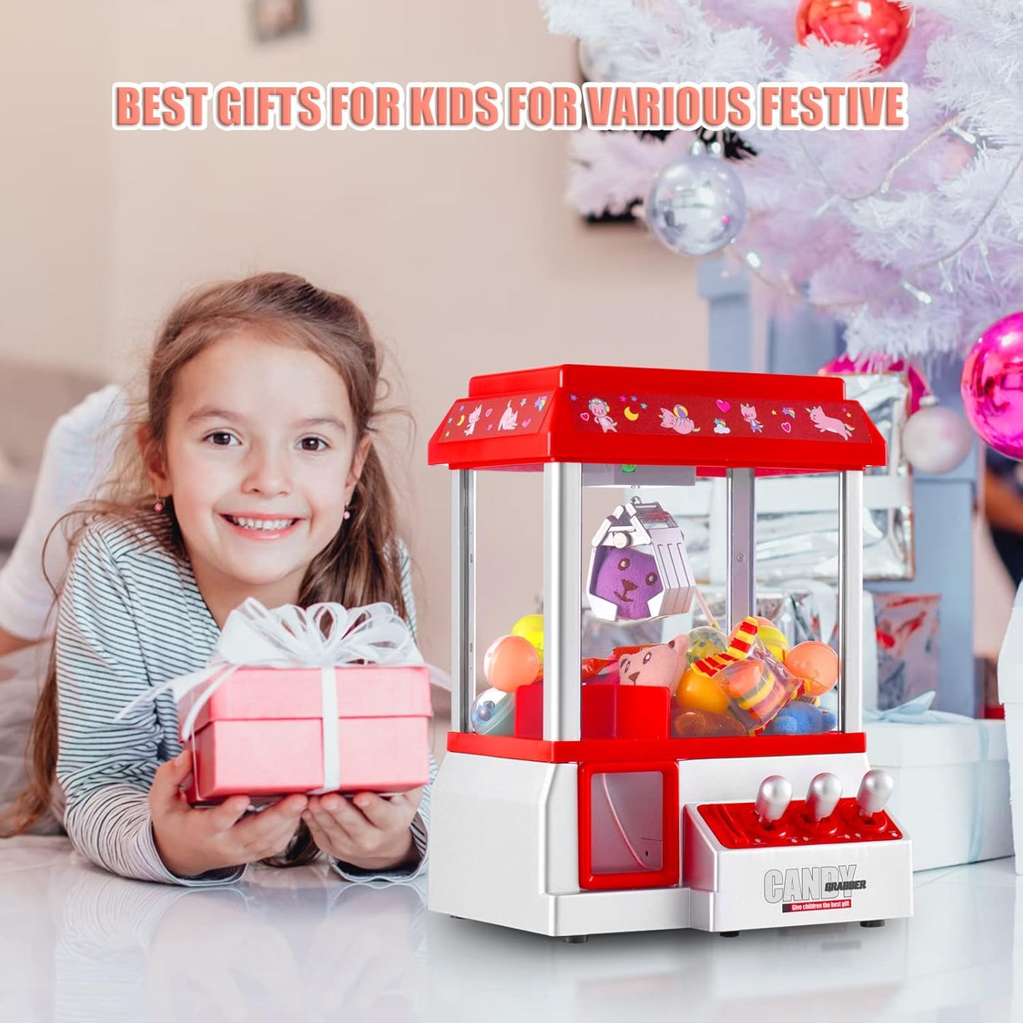 Candy Grabber Claw Machine for Kids Toy Mini Arcade Machine Candy Grabbe 84