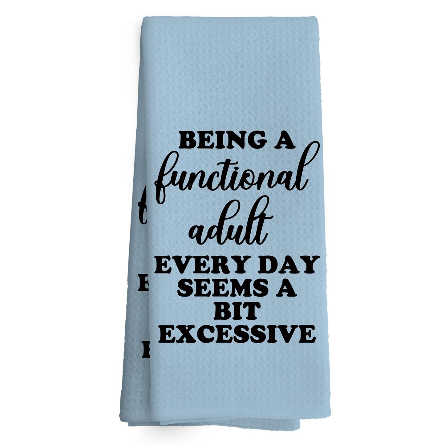 Funny Kitchen Towels Dish Towel Dishcloth 16x24 Inches, Funny Dish Towels with Sayings Towel Decorative Absorbent Hand Tea Towels for Kitchen Bathroom Decor, Humorous Gifts for Women Men BST326L