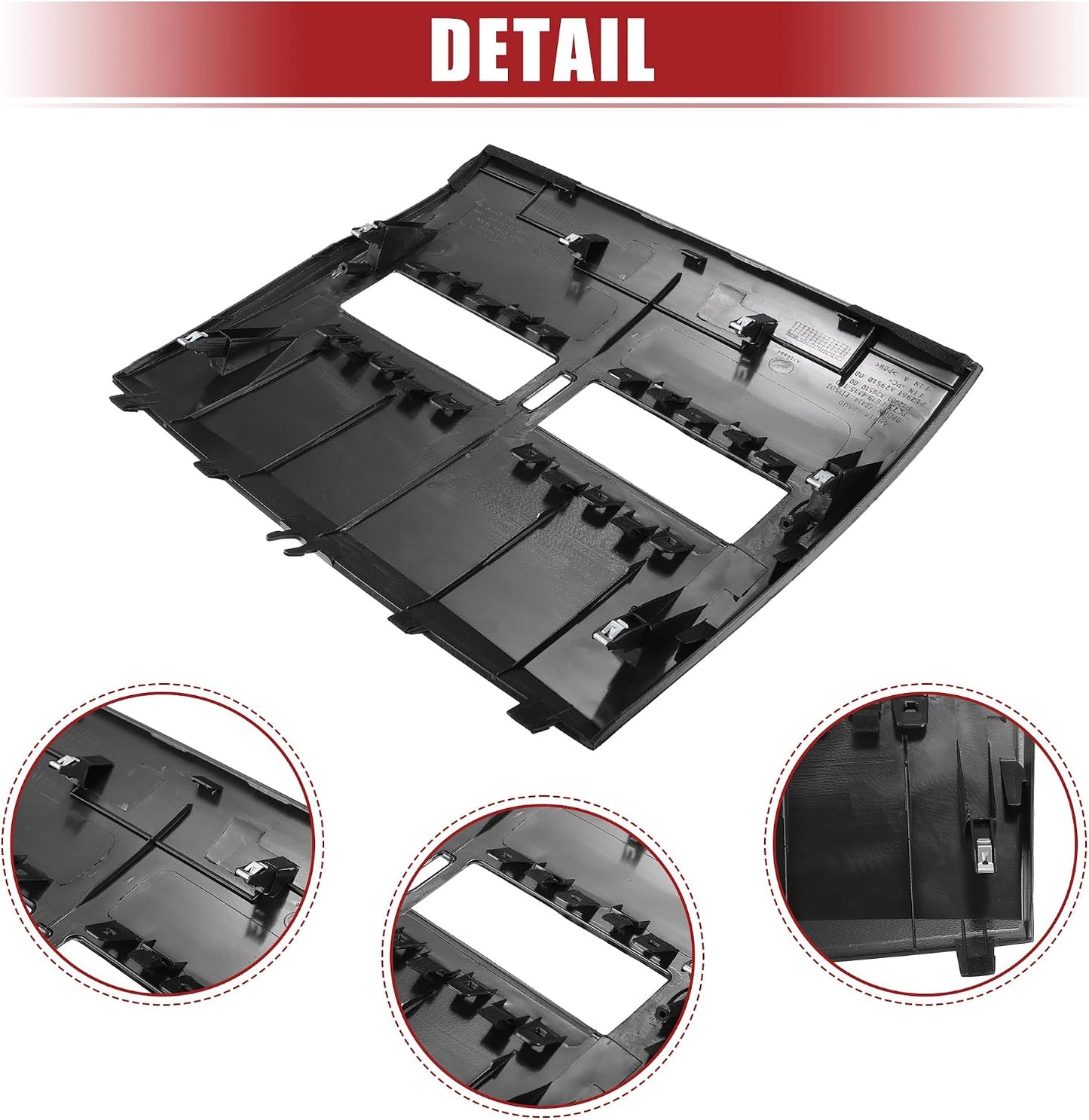 ACROPIX Front Upper Center Dash Air Vent Trim Bezel Panel Fit for Nissan Versa 2007 2008 2009 2010 2011 2012 No.68414-ED50C - Pack of 1 WN420