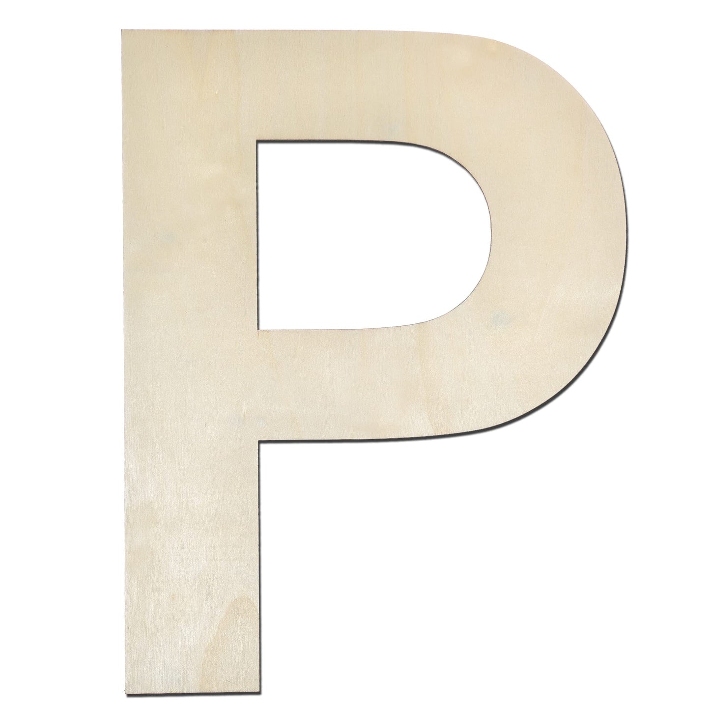12 Inch Wooden Letter X, 1/4 Inch Thick Large Unfinished Wood Letter for Home Wall Decor, DIY Crafts BST220